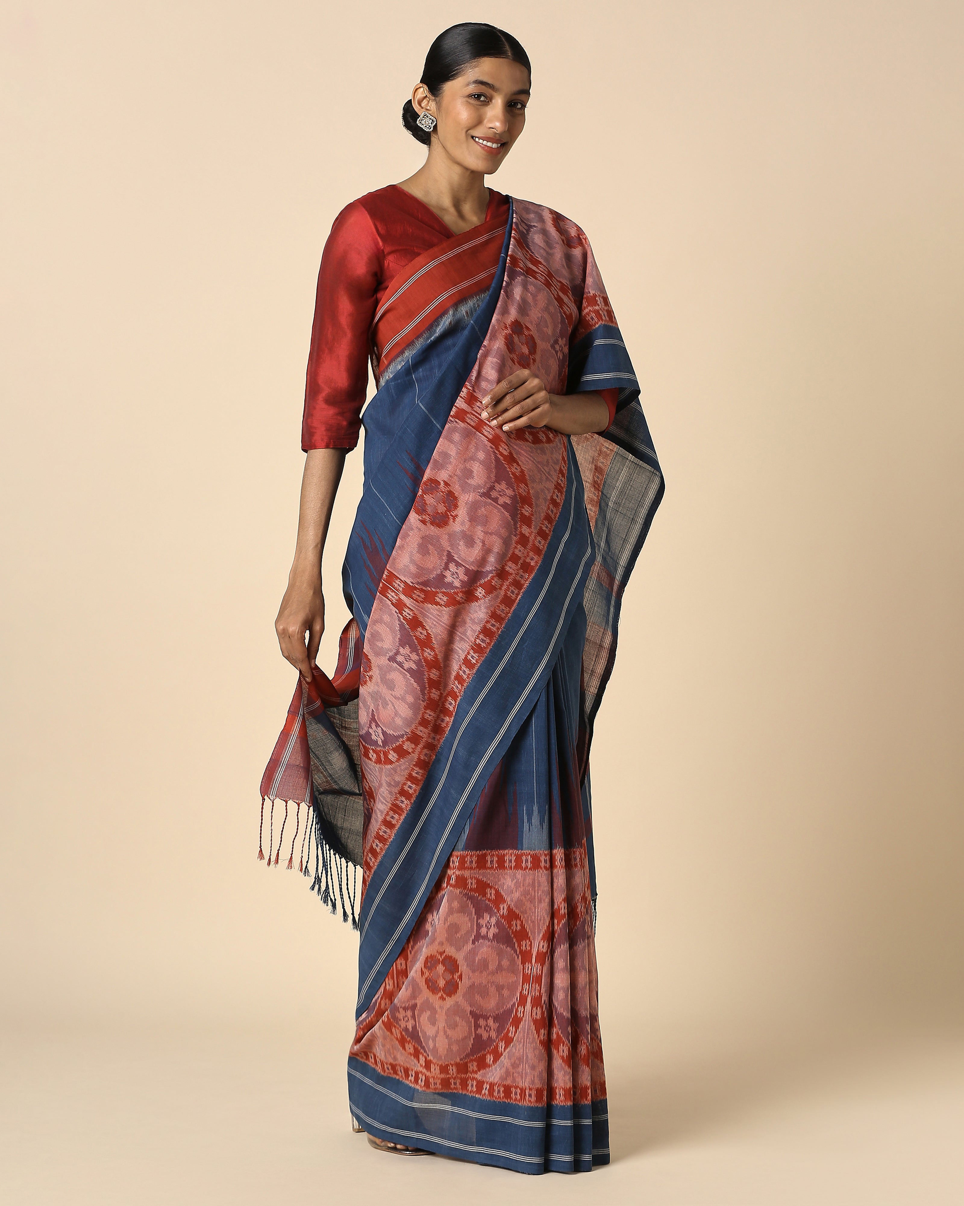 Farida Pochampally Weft Ikat Cotton Saree