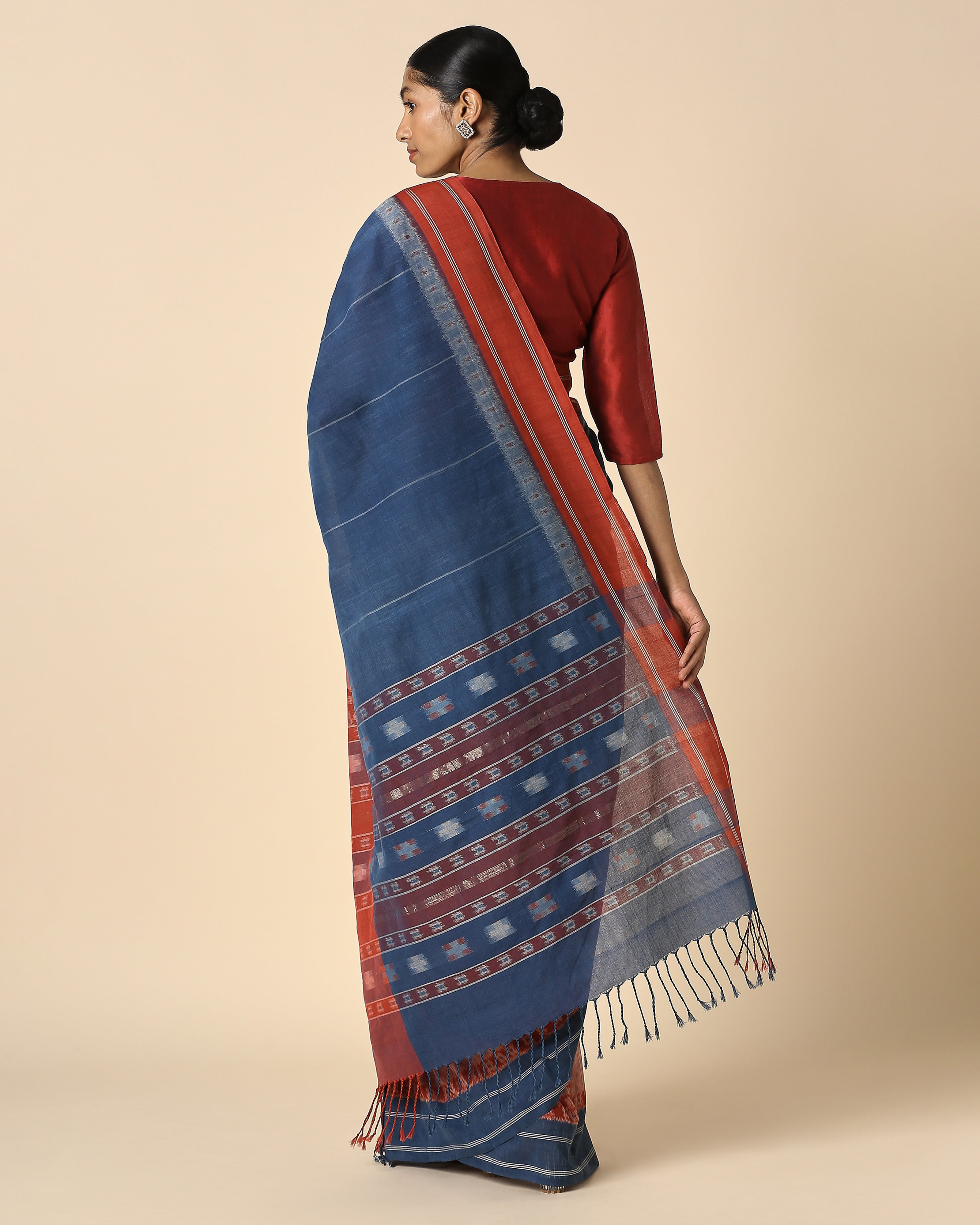 Farida Pochampally Weft Ikat Cotton Saree