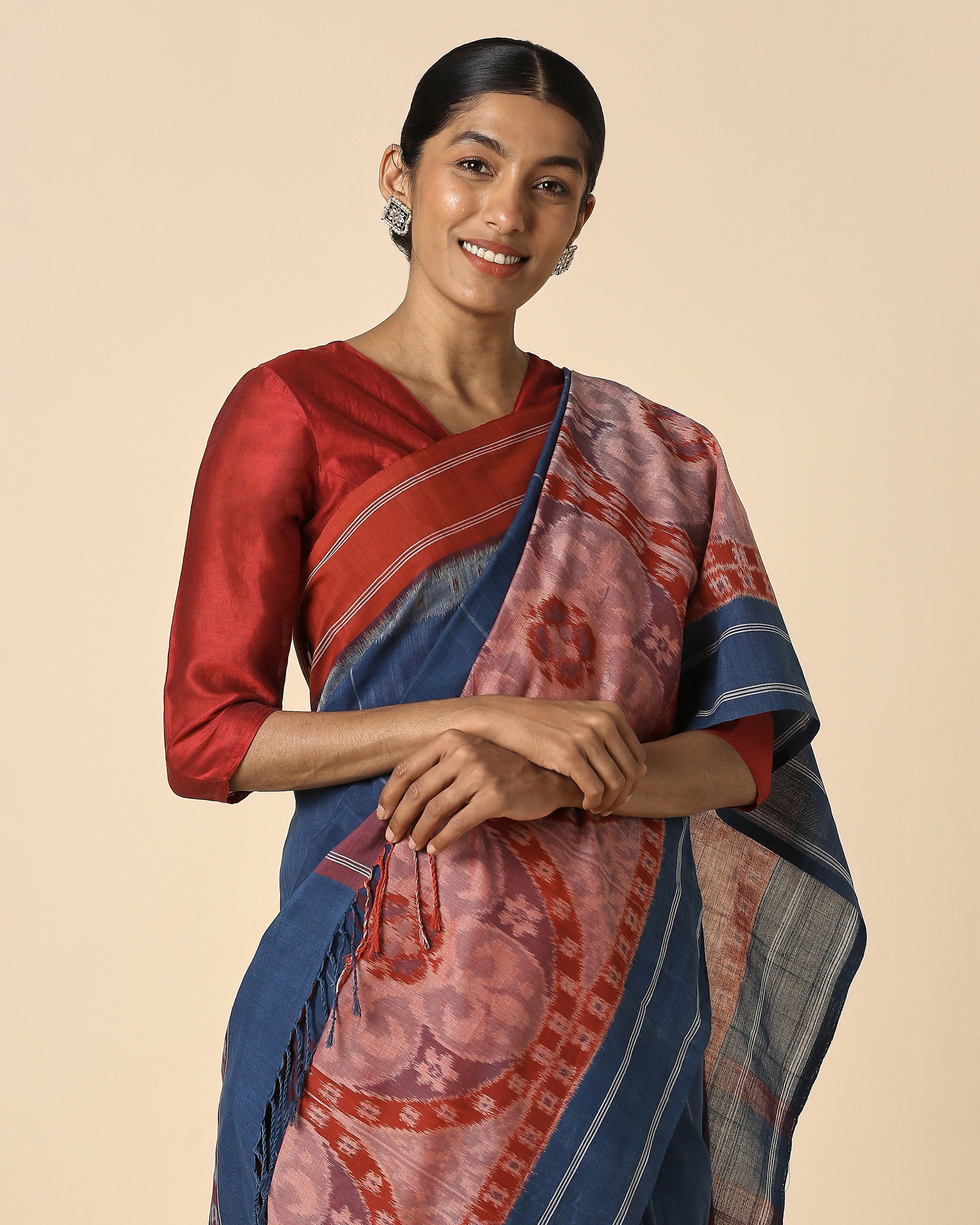 Farida Pochampally Weft Ikat Cotton Saree