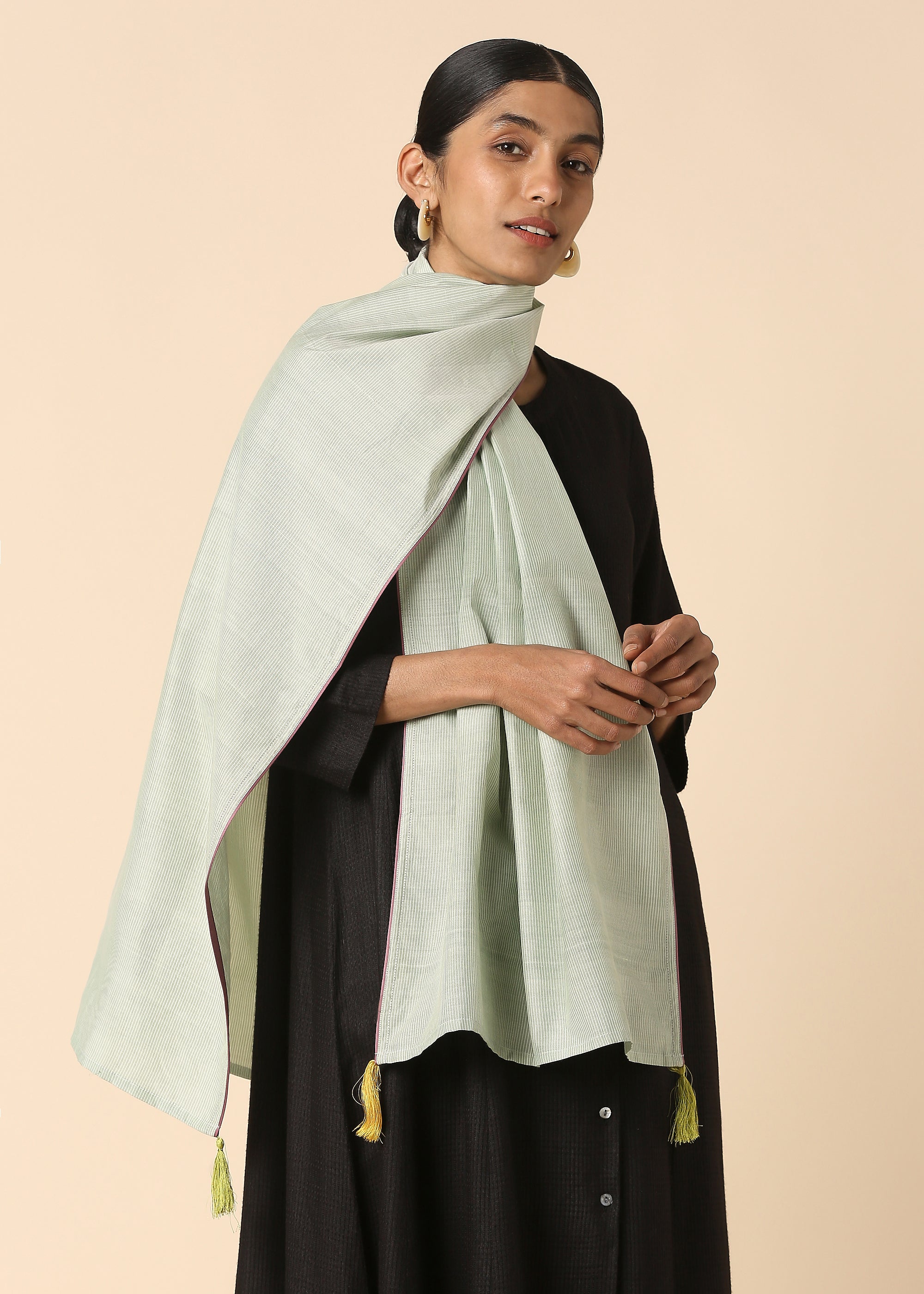 Ehsan Pochampally Warp Ikat Silk Cotton Stole