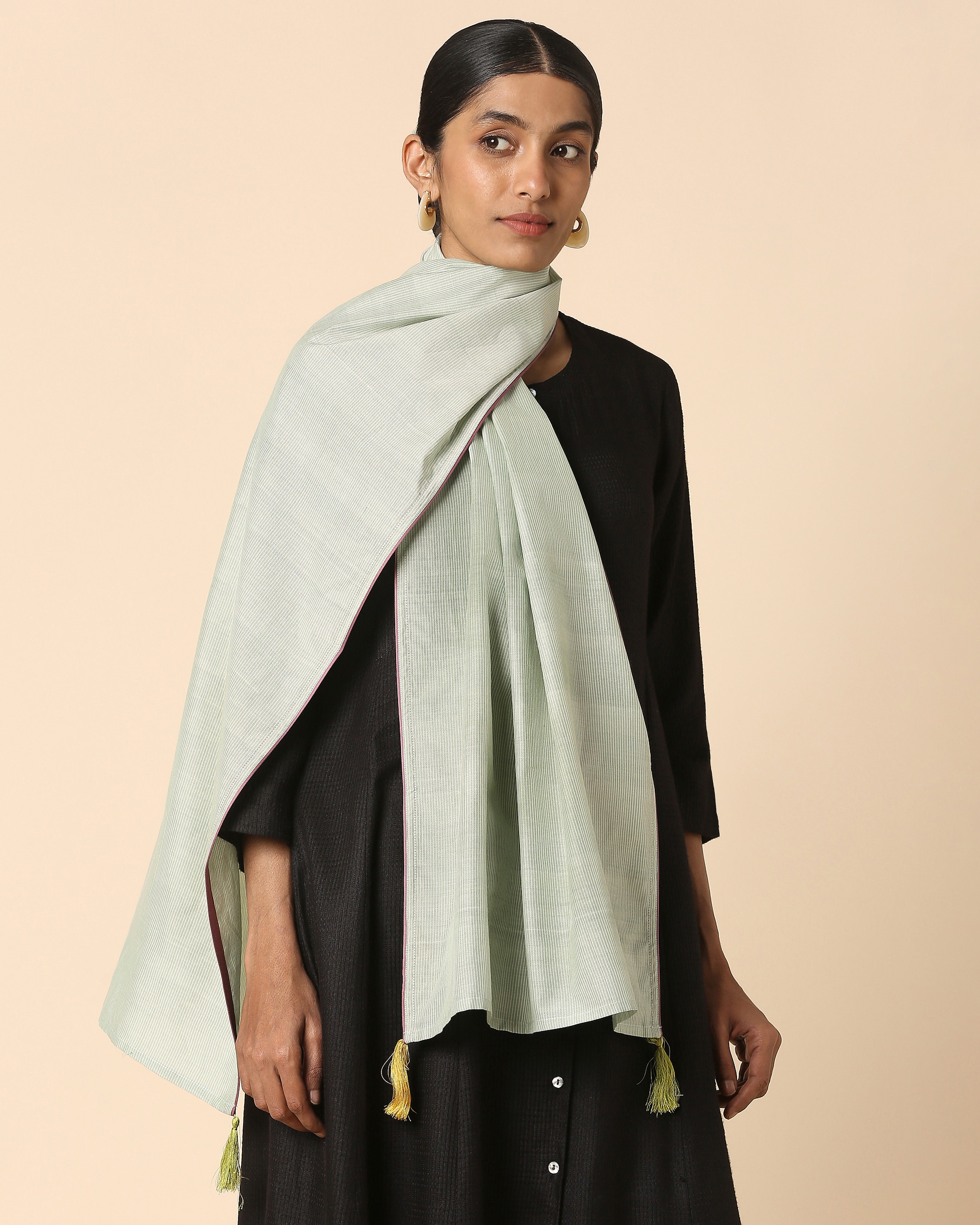 Ehsan Pochampally Warp Ikat Silk Cotton Stole