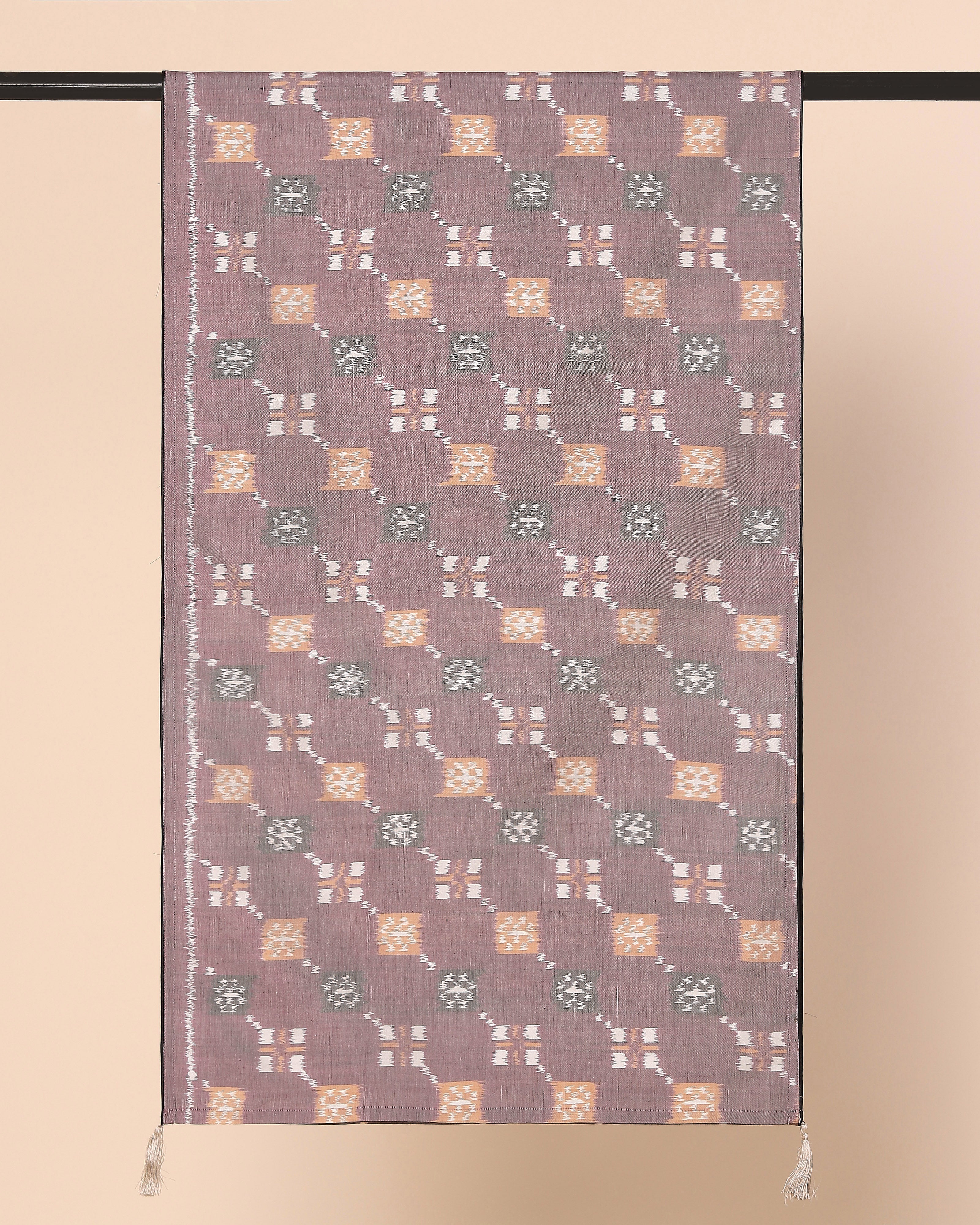 Mehran Pochampally Weft Ikat Cotton Silk Stole