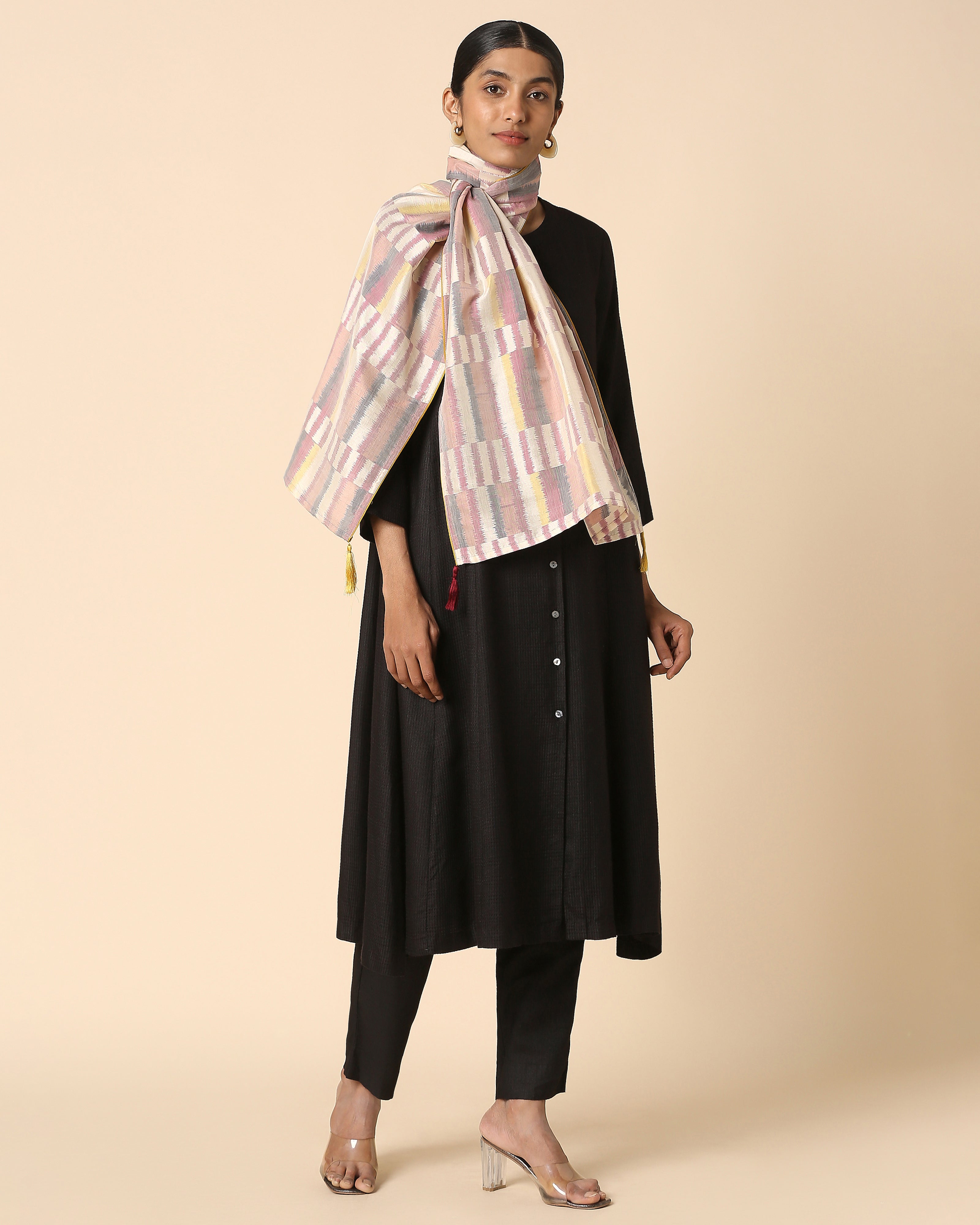 Rayya Pochampally Weft Ikat Cotton Silk Stole