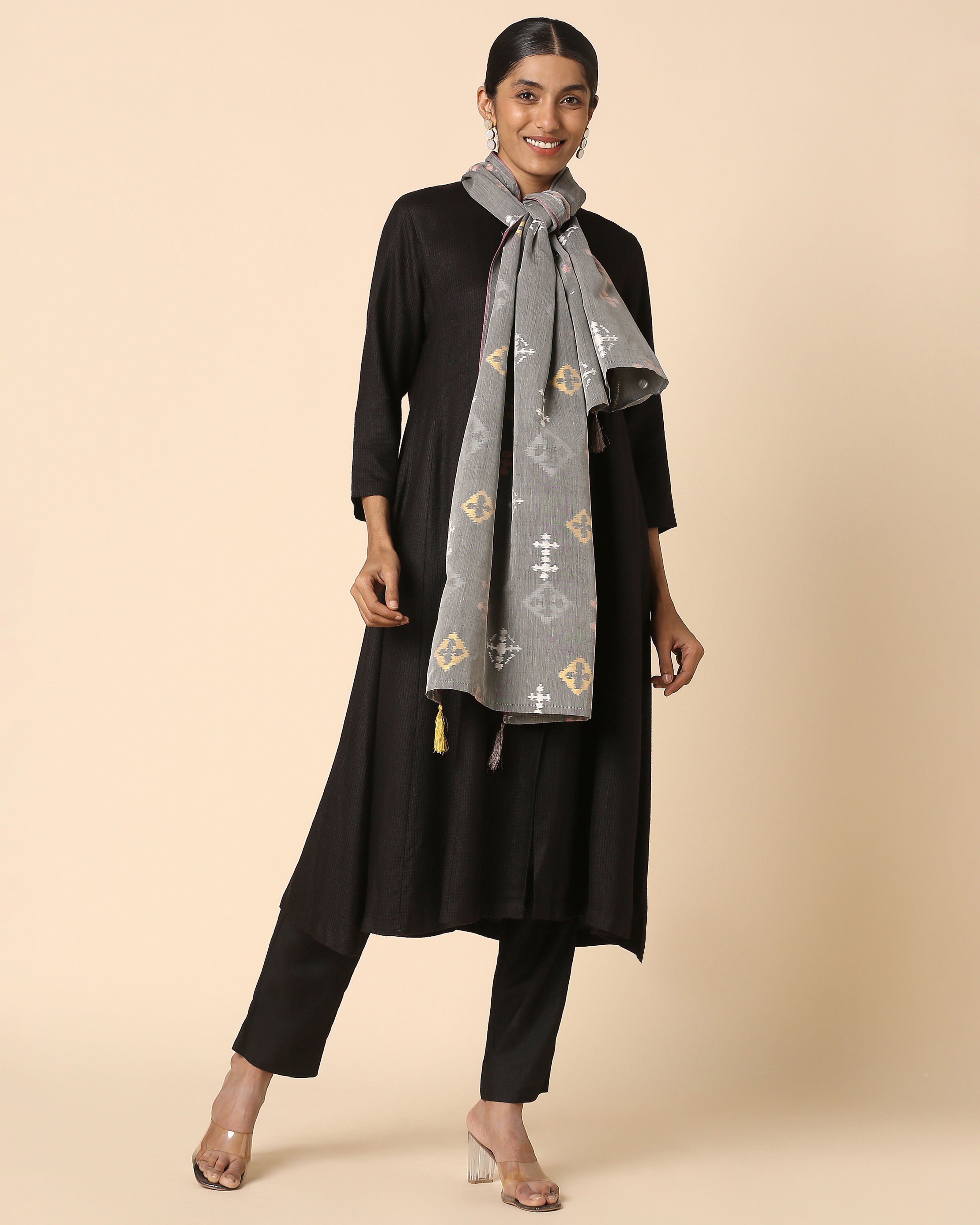 Mahira Pochampally Weft Ikat Cotton Silk Stole