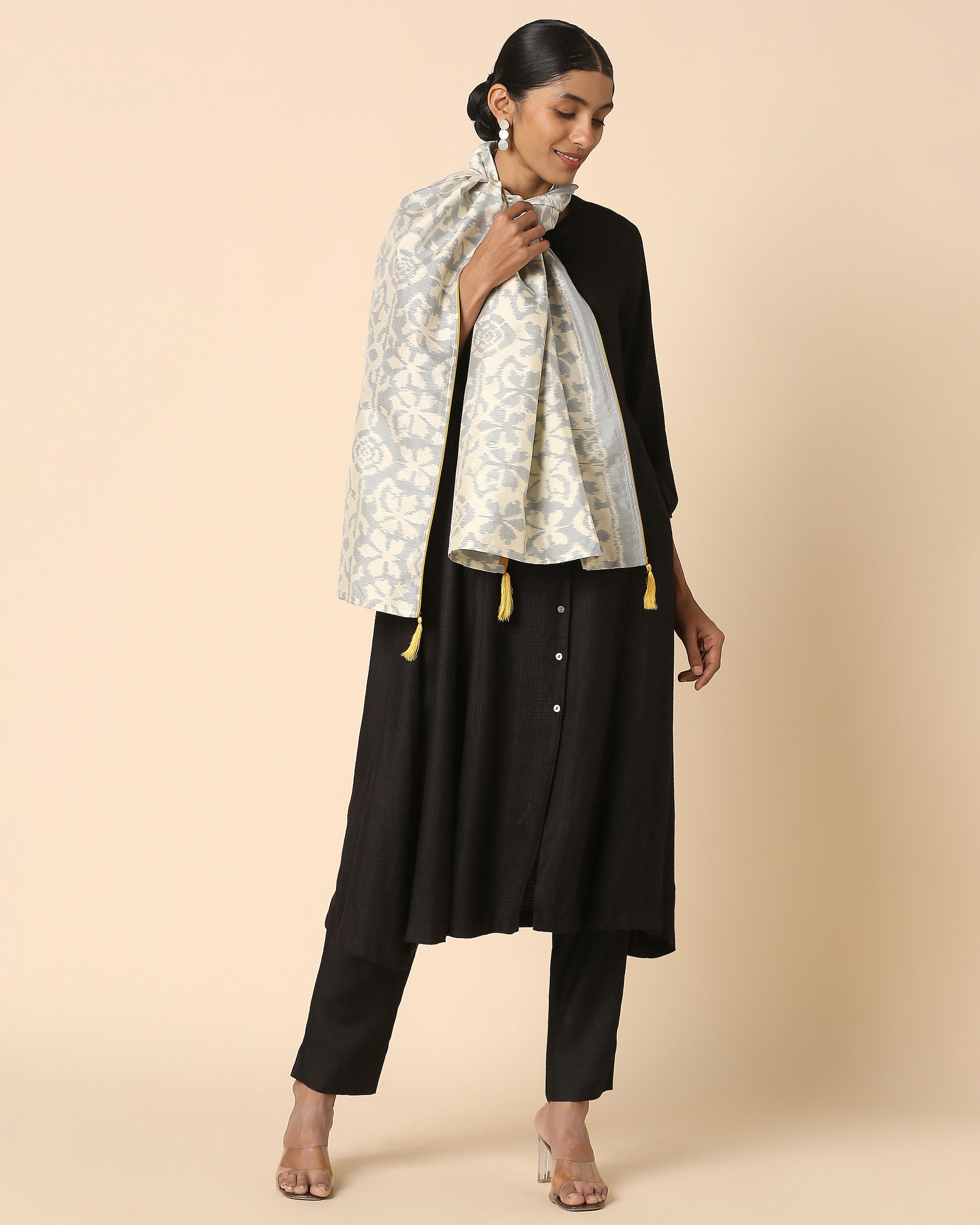 Zoya Pochampally Weft Ikat Cotton Silk Stole