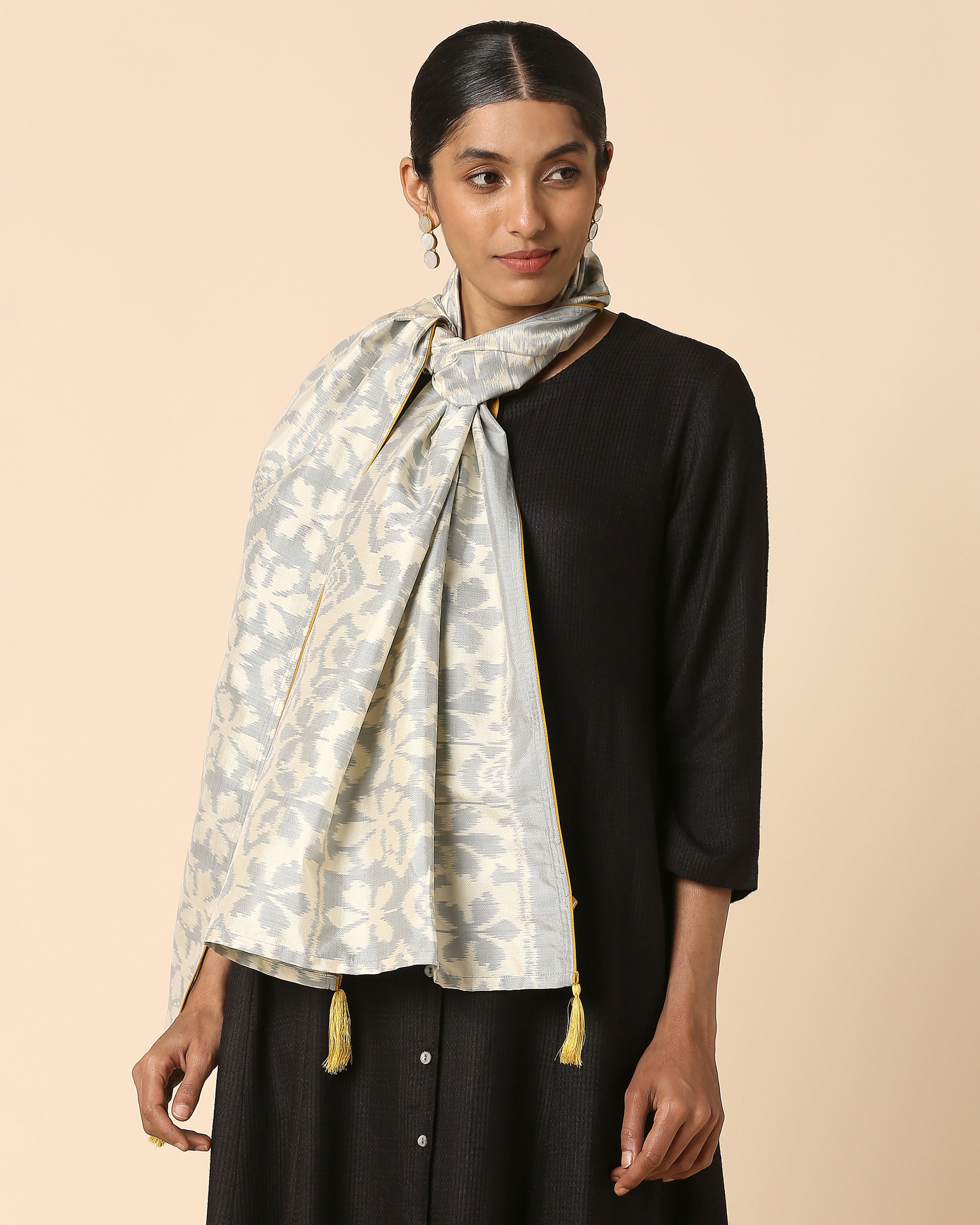 Zoya Pochampally Weft Ikat Cotton Silk Stole