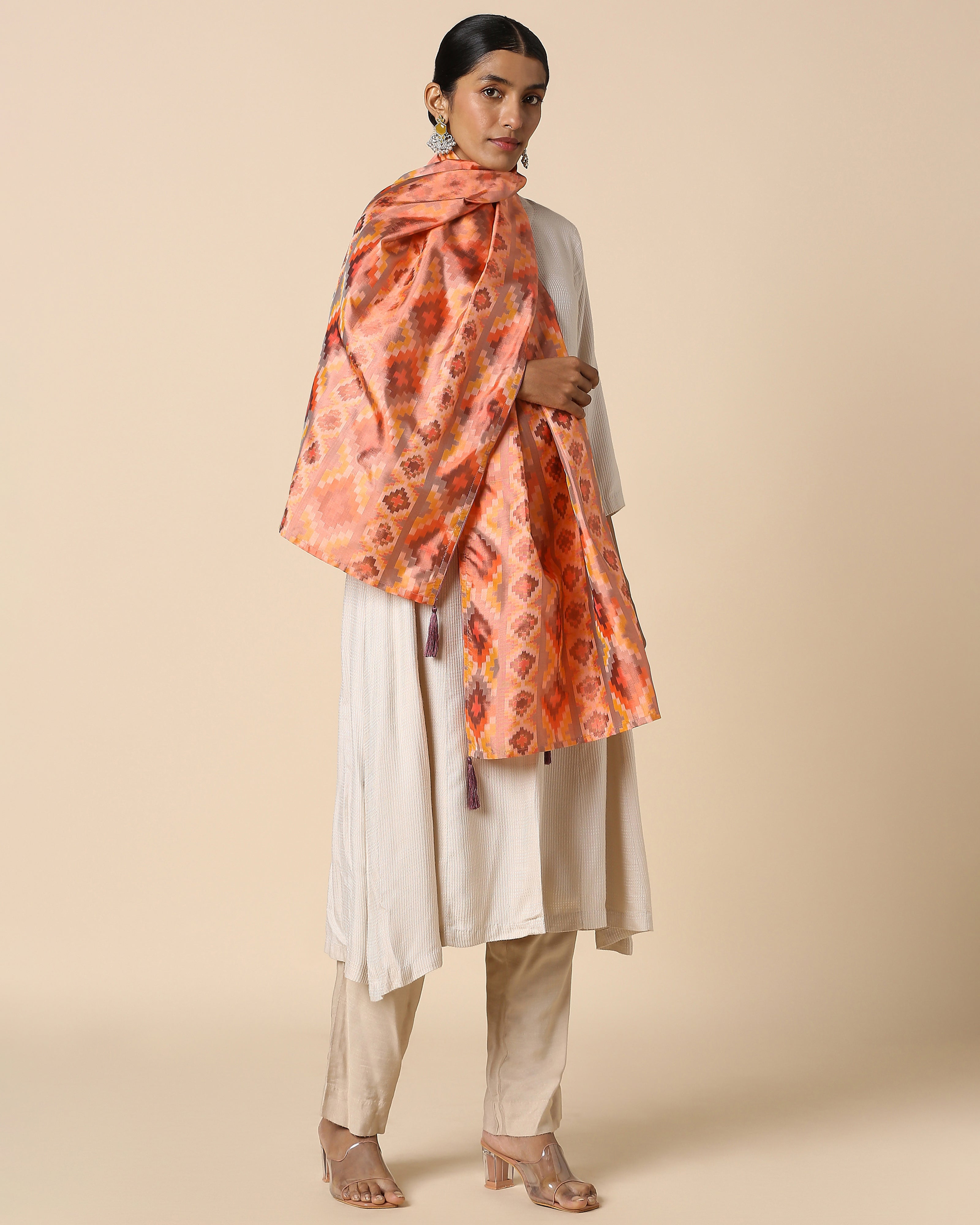 Nimit Pochampally Warp Ikat Silk Stole