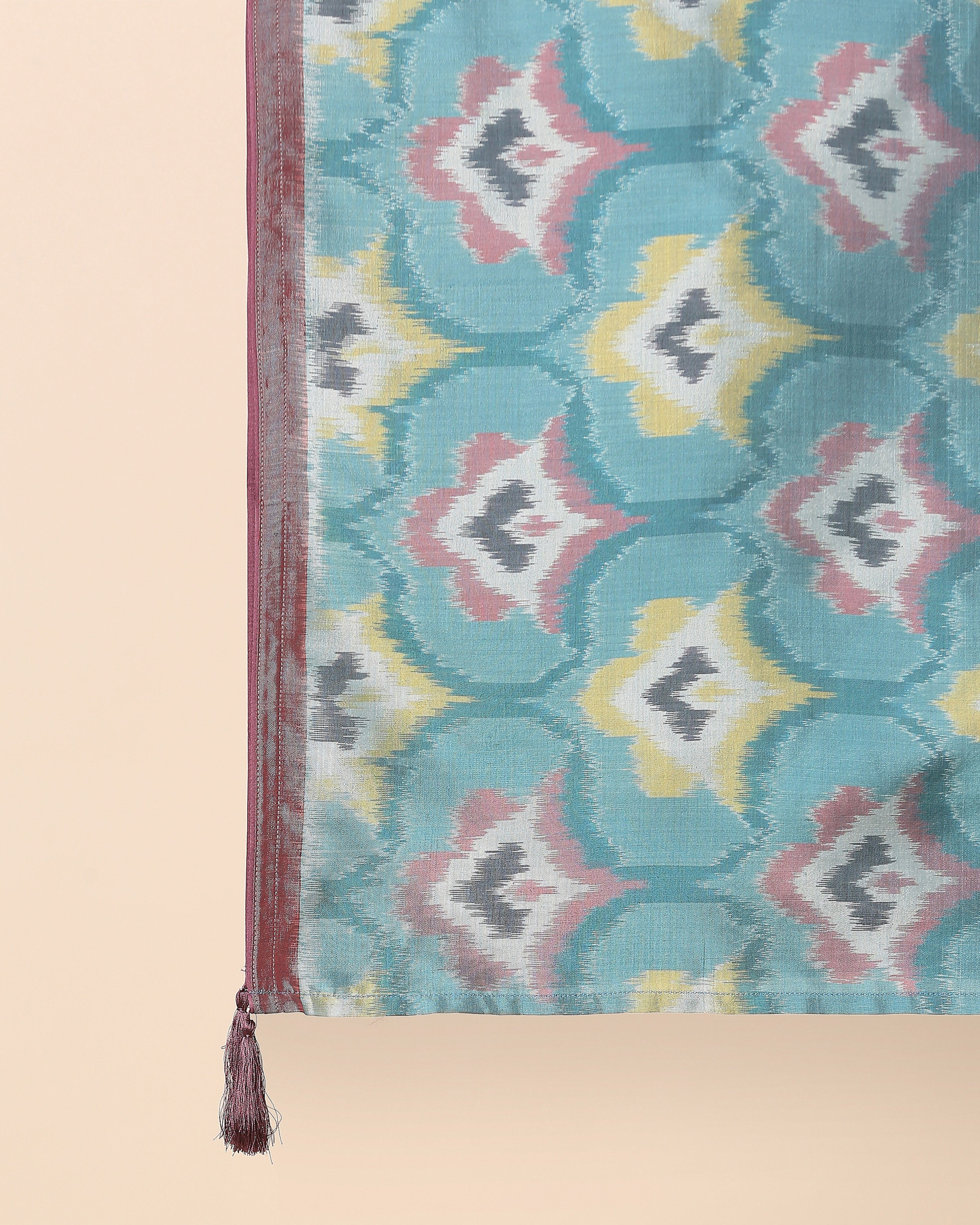 Manali Pochampally Weft Ikat Silk Cotton Stole