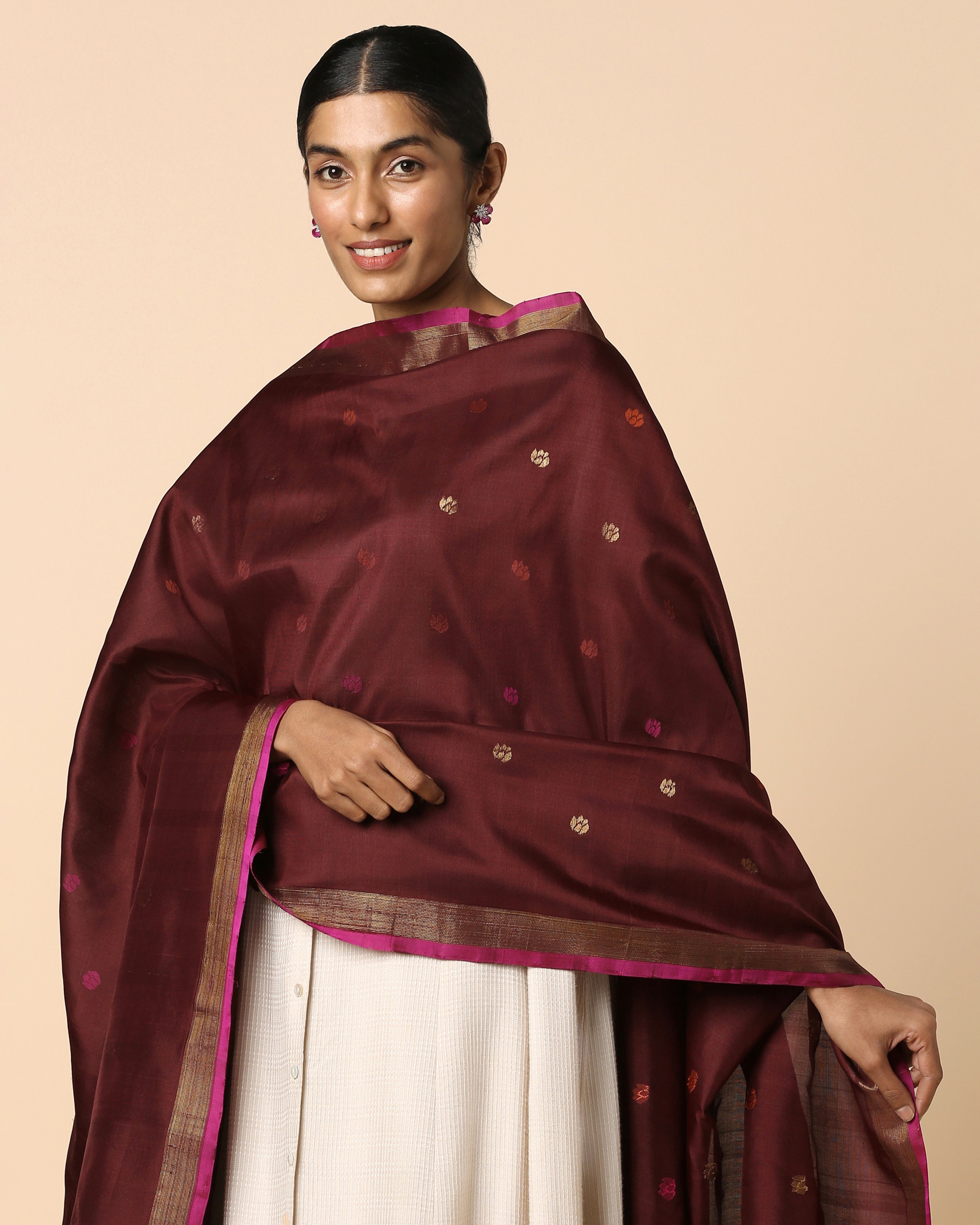 Rizvi Uppada Jamdani Silk Dupatta