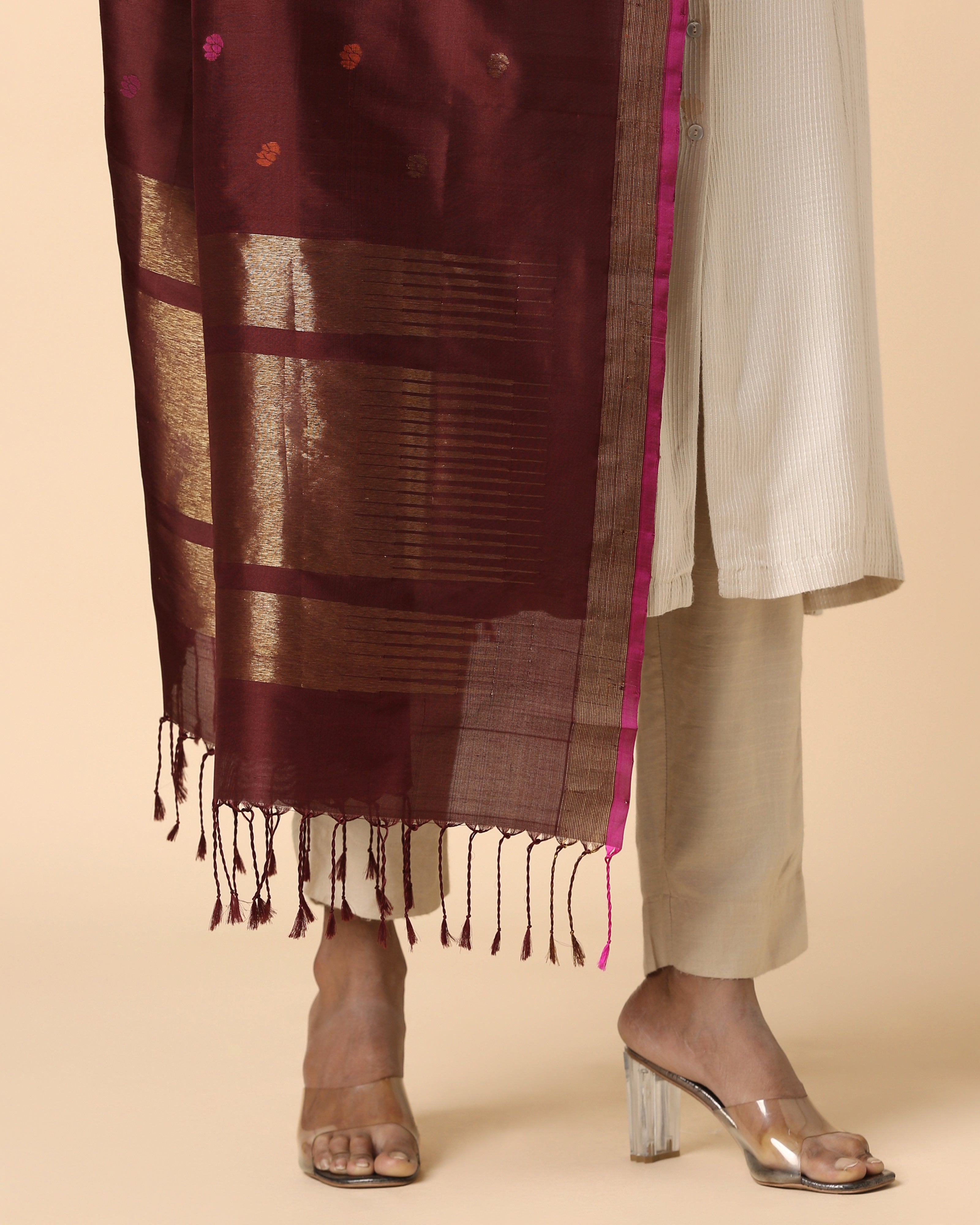 Rizvi Uppada Jamdani Silk Dupatta
