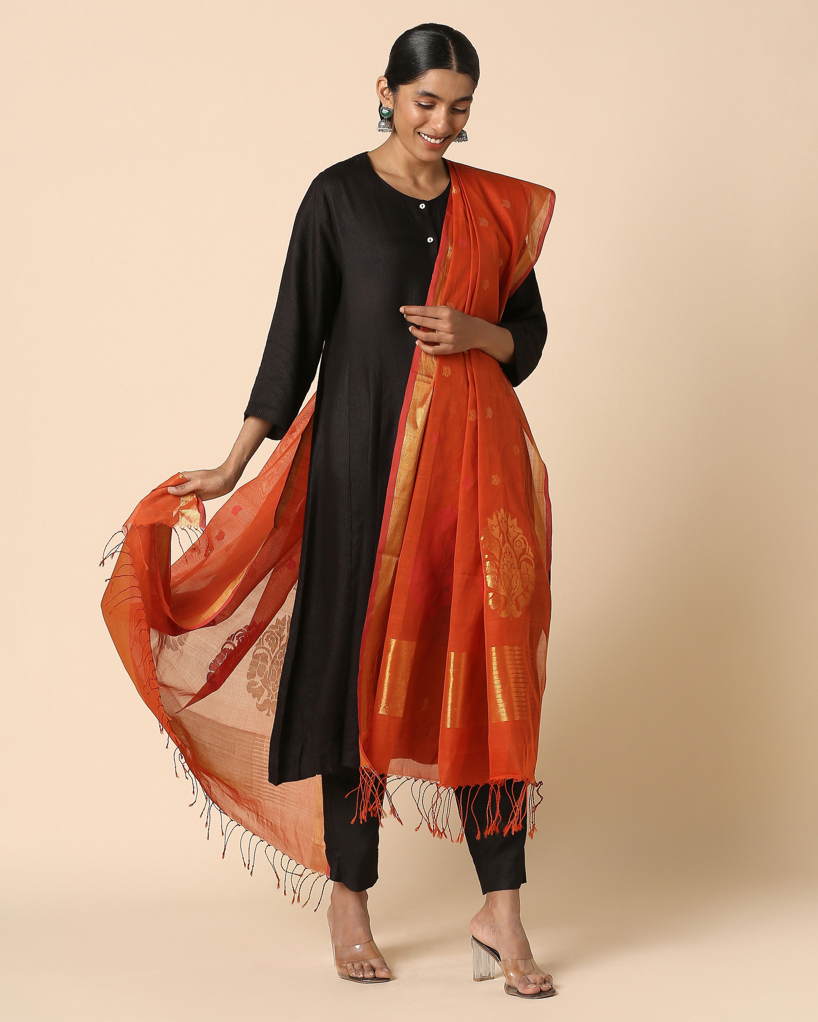 Raman Uppada Jamdani Cotton Dupatta