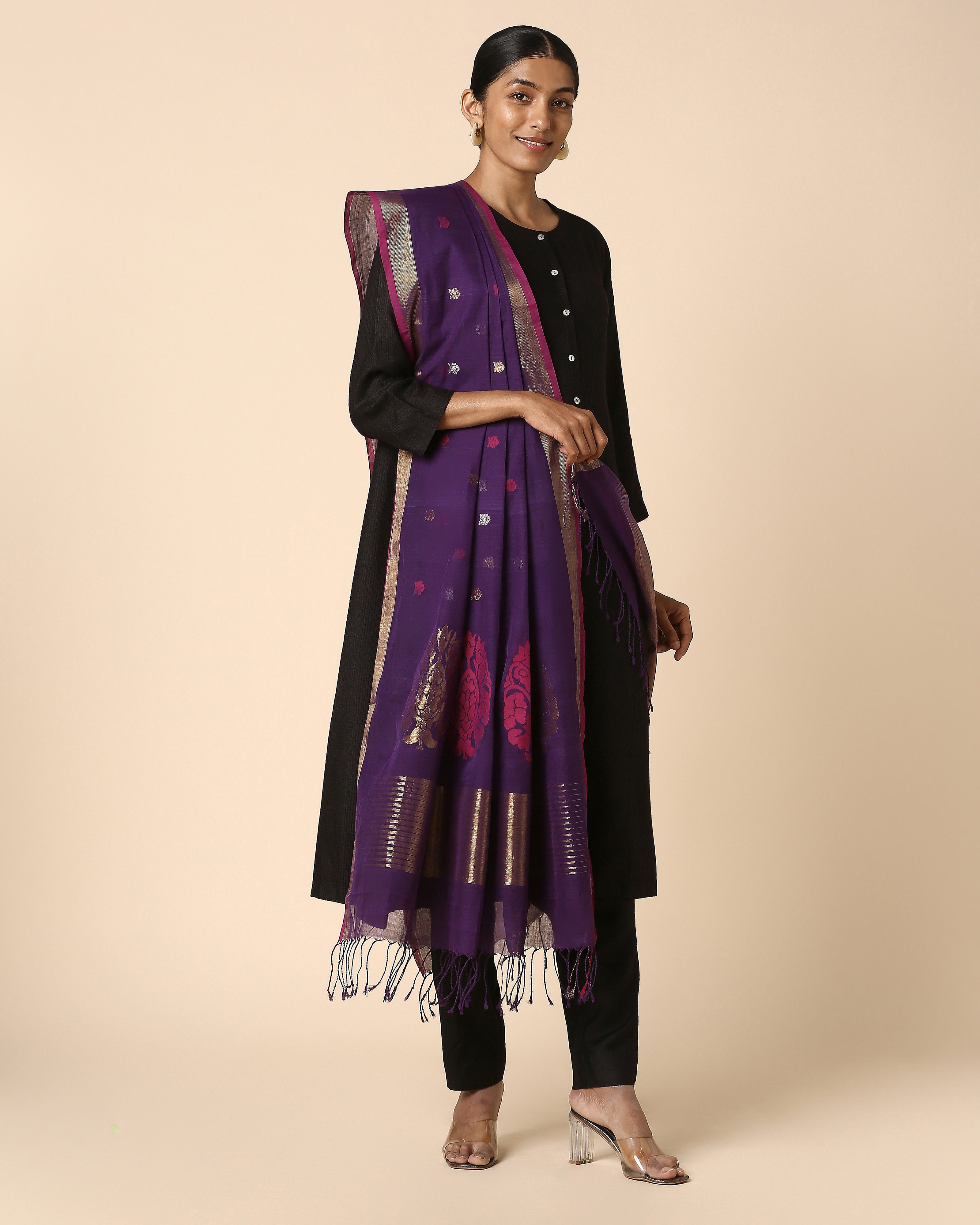 Raman Uppada Jamdani Cotton Dupatta