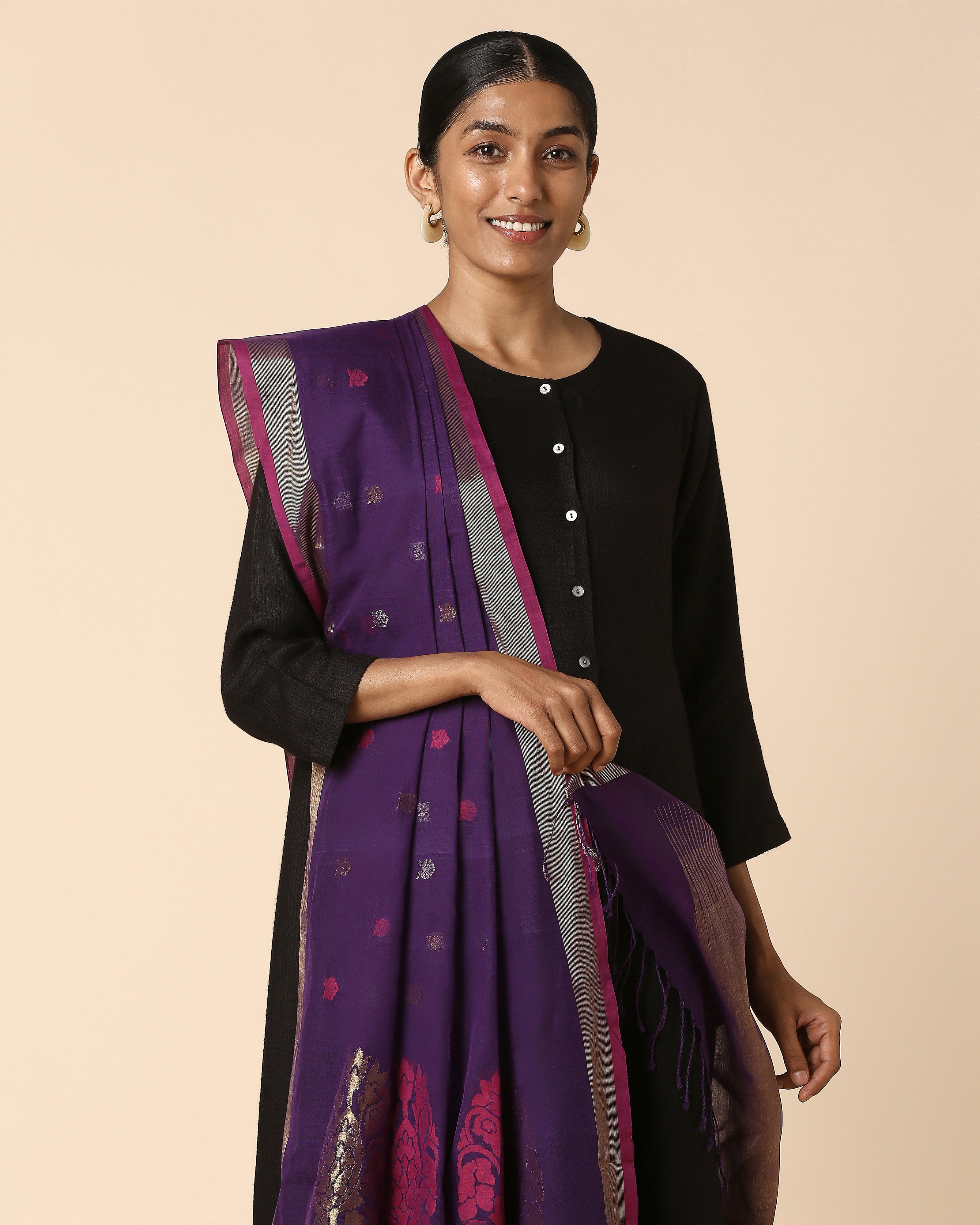 Raman Uppada Jamdani Cotton Dupatta