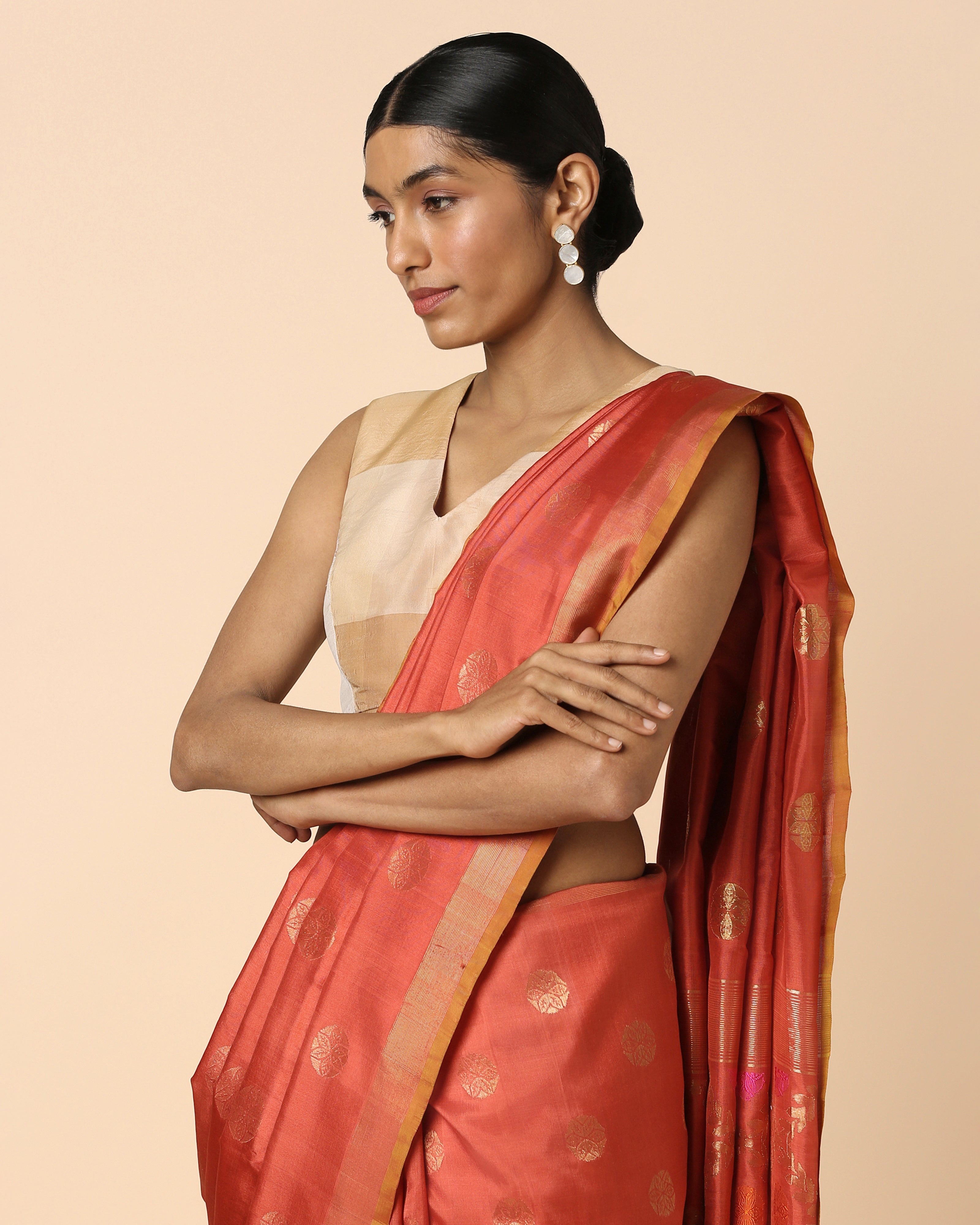Parv Uppada Jamdani Silk Saree