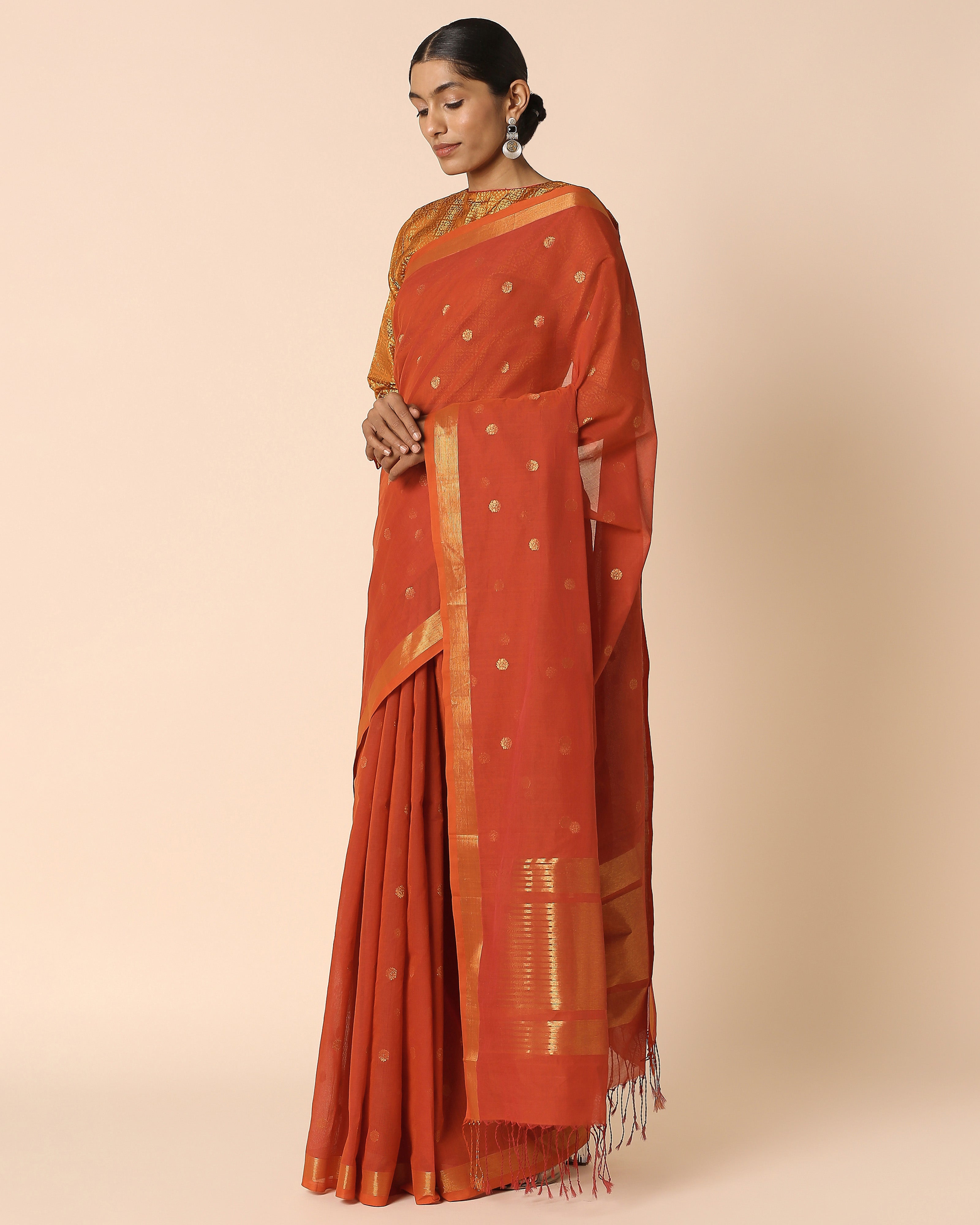 Sierra Uppada Jamdani Cotton Saree