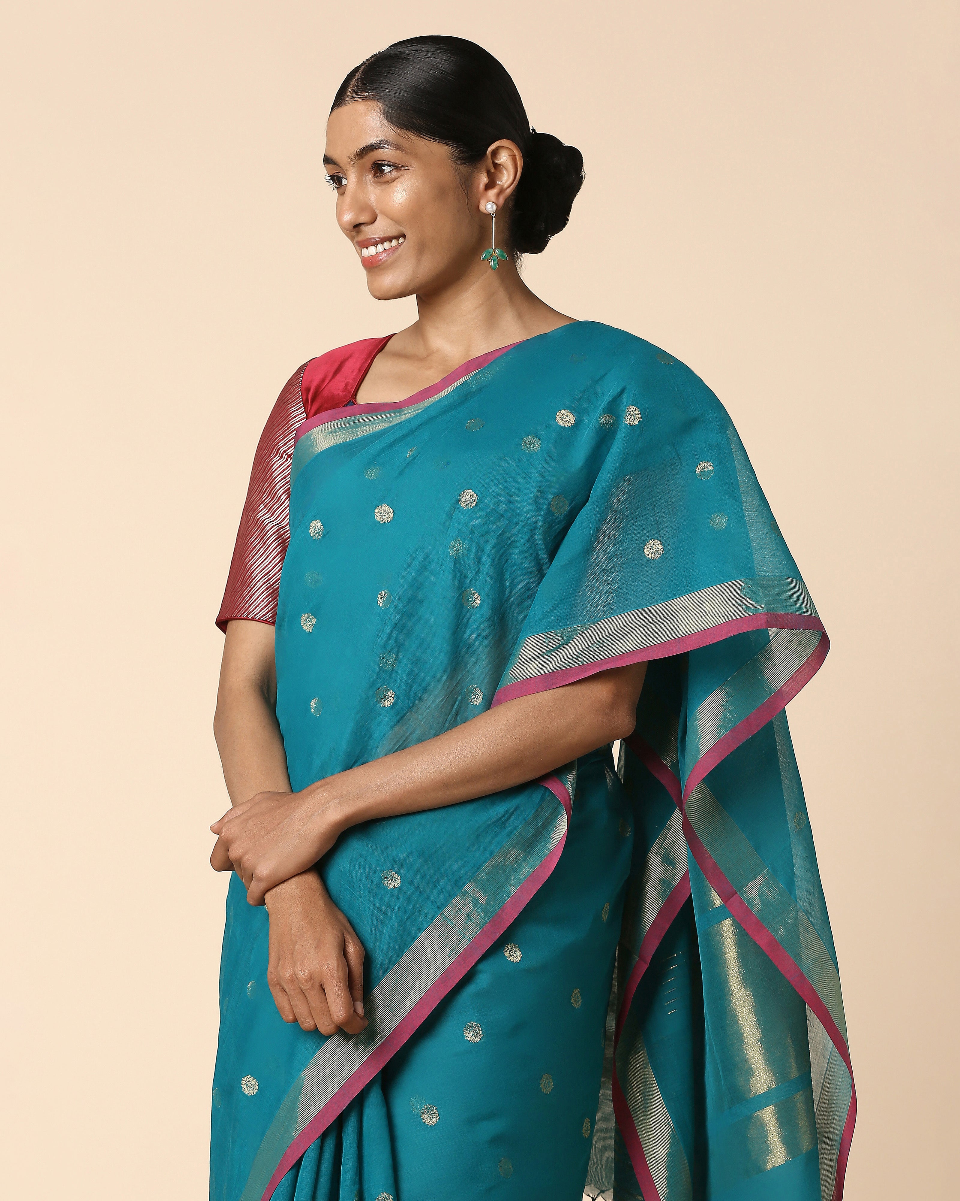 Sierra Uppada Jamdani Cotton Saree