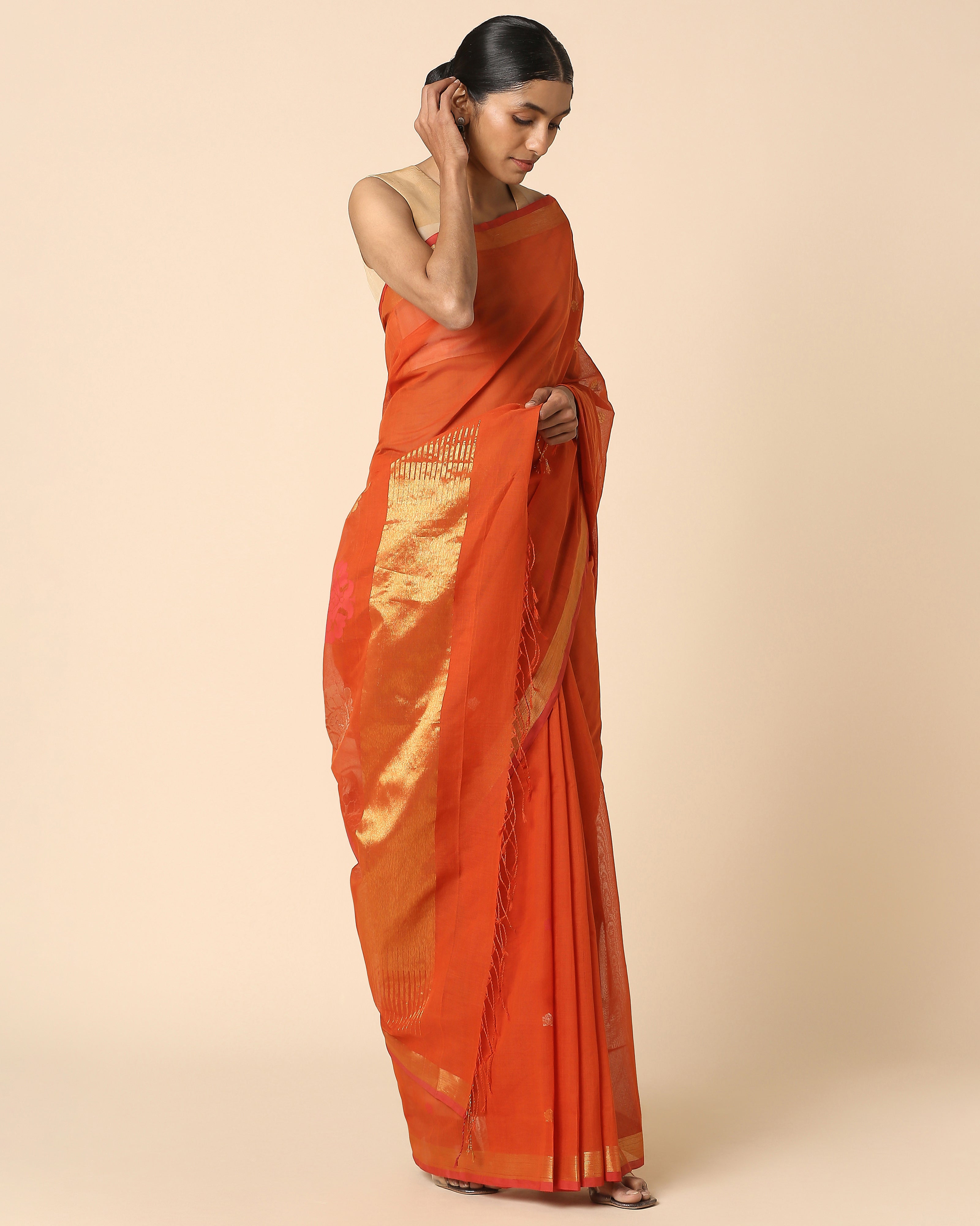 Raman Uppada Jamdani Cotton Saree