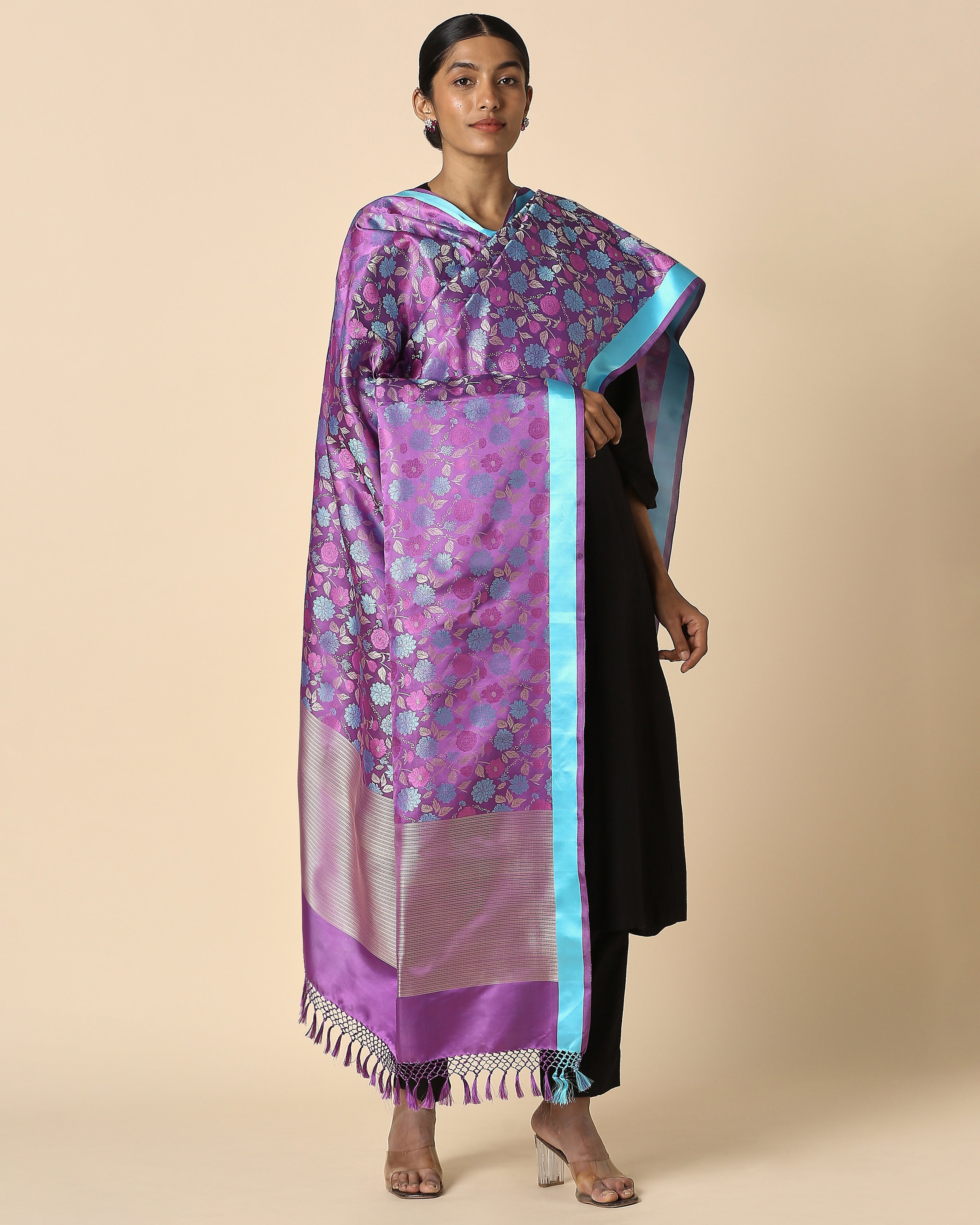 Shaily Banarasi Tanchoi Silk Dupatta