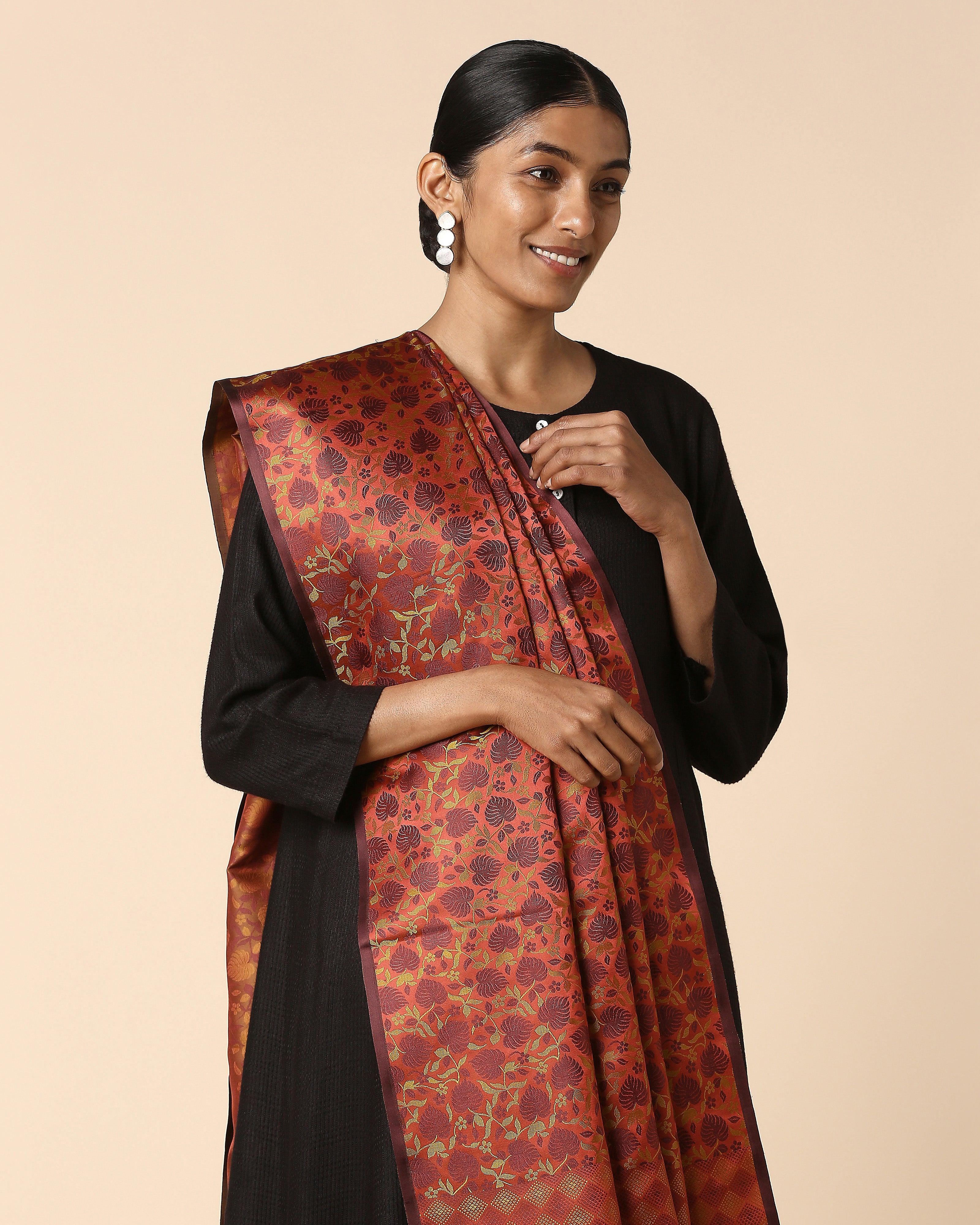 Martha Banarasi Tanchoi Silk Dupatta