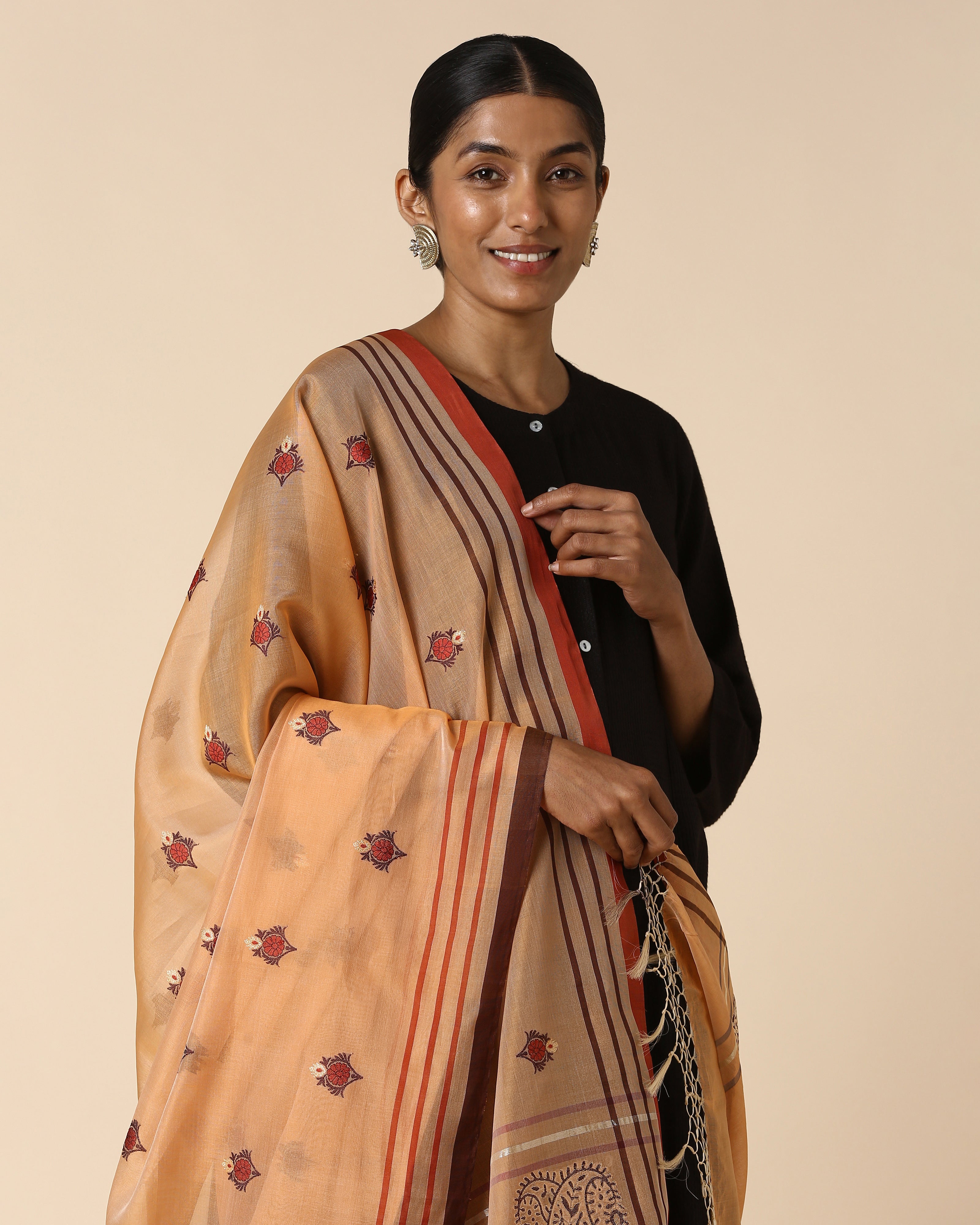 Reini Banarasi Kadwa Silk Dupatta