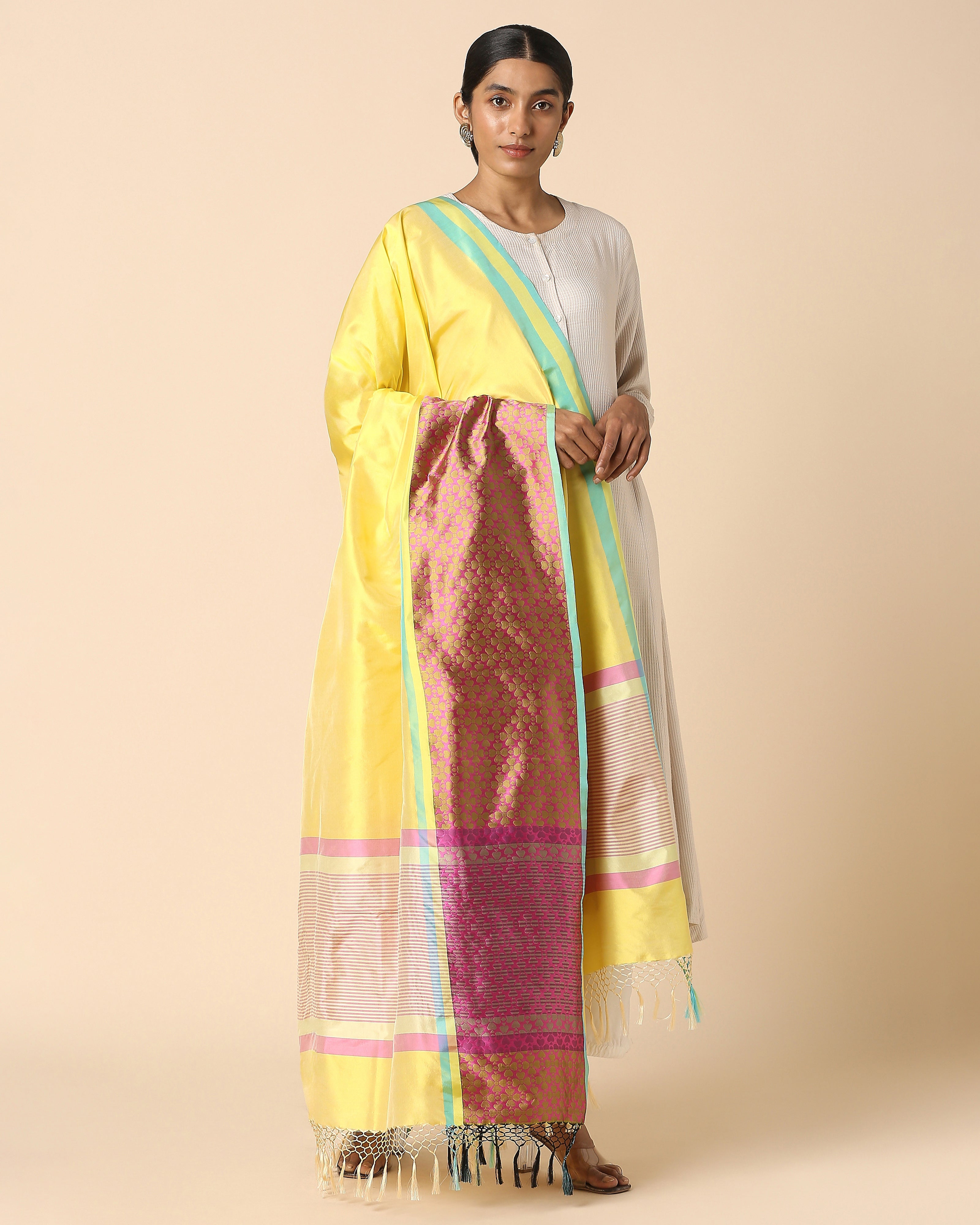 Mabel Banarasi Kadwa Silk Dupatta
