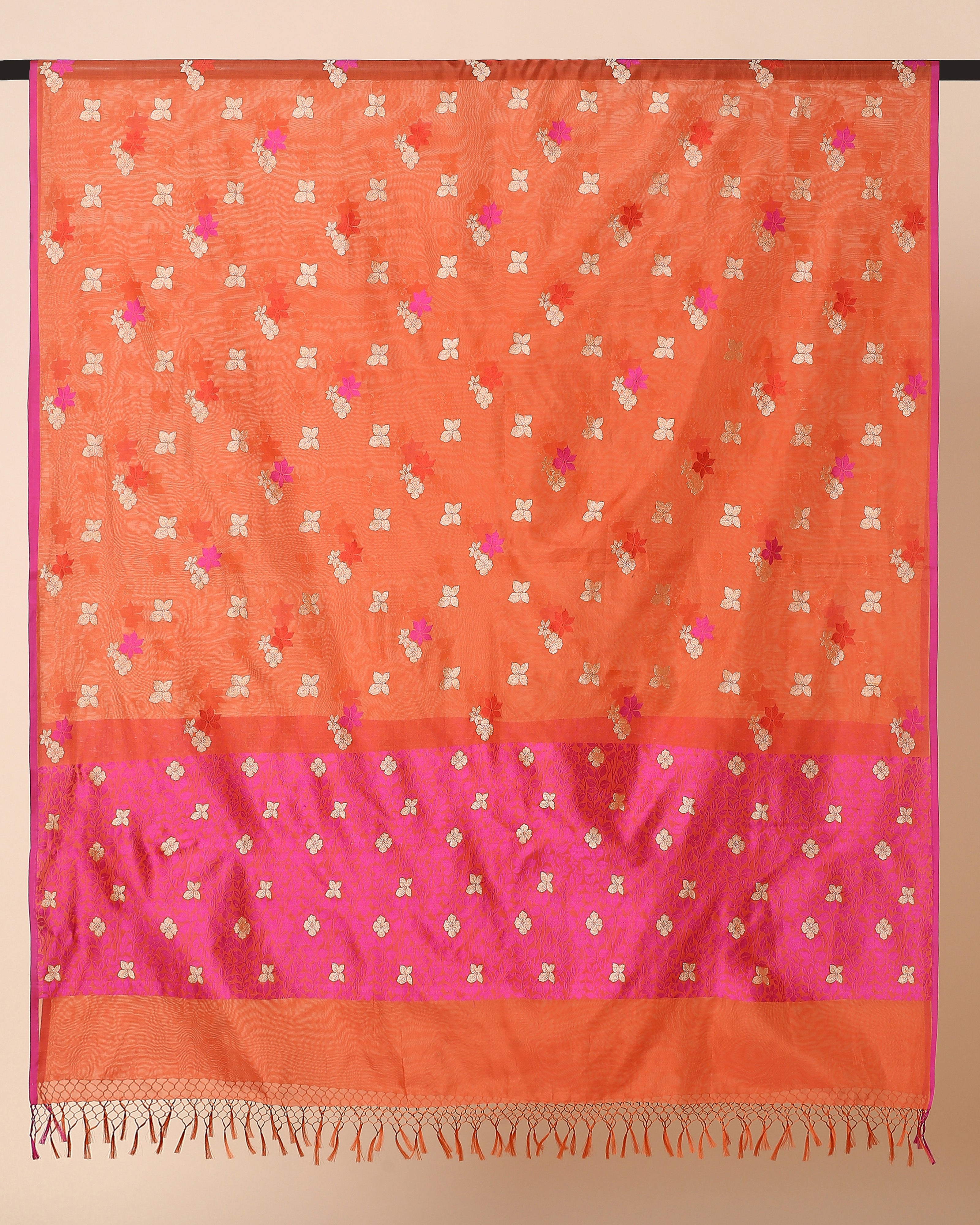 Naru Banarasi Kadwa Silk Cotton Dupatta