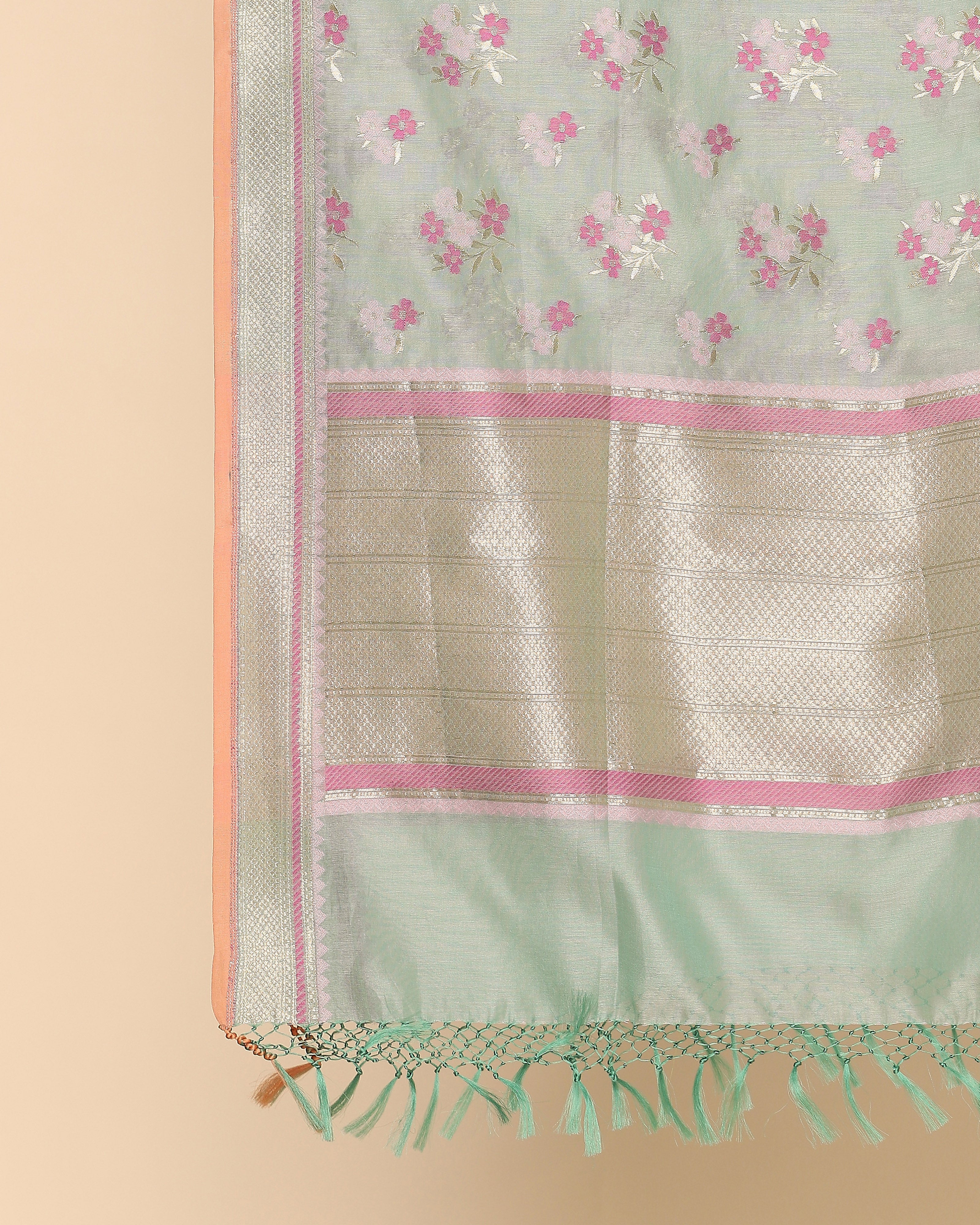 Parijata Banarasi Cutwork Silk Cotton Dupatta