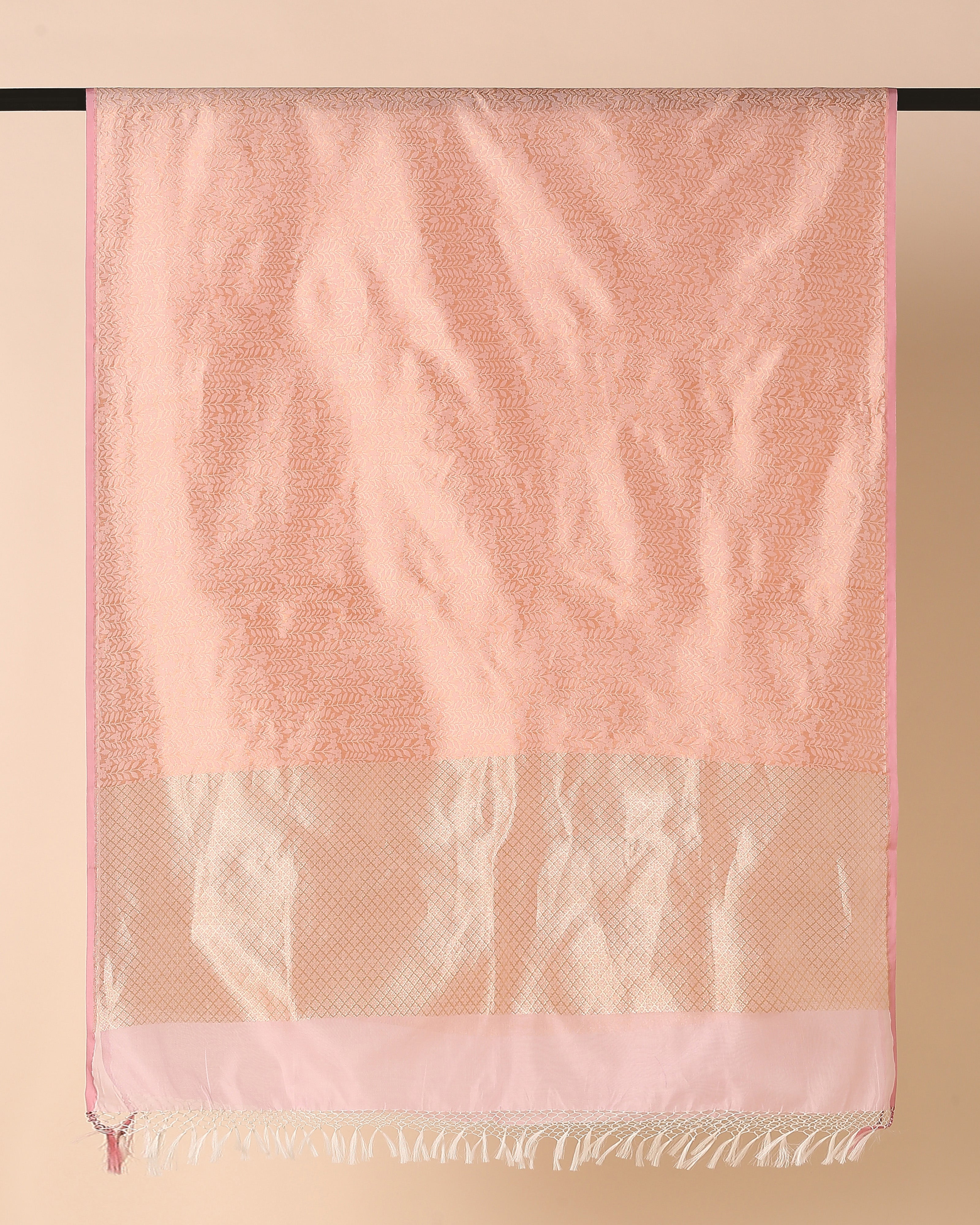 Trayi Banarasi Cutwork Silk Cotton Dupatta