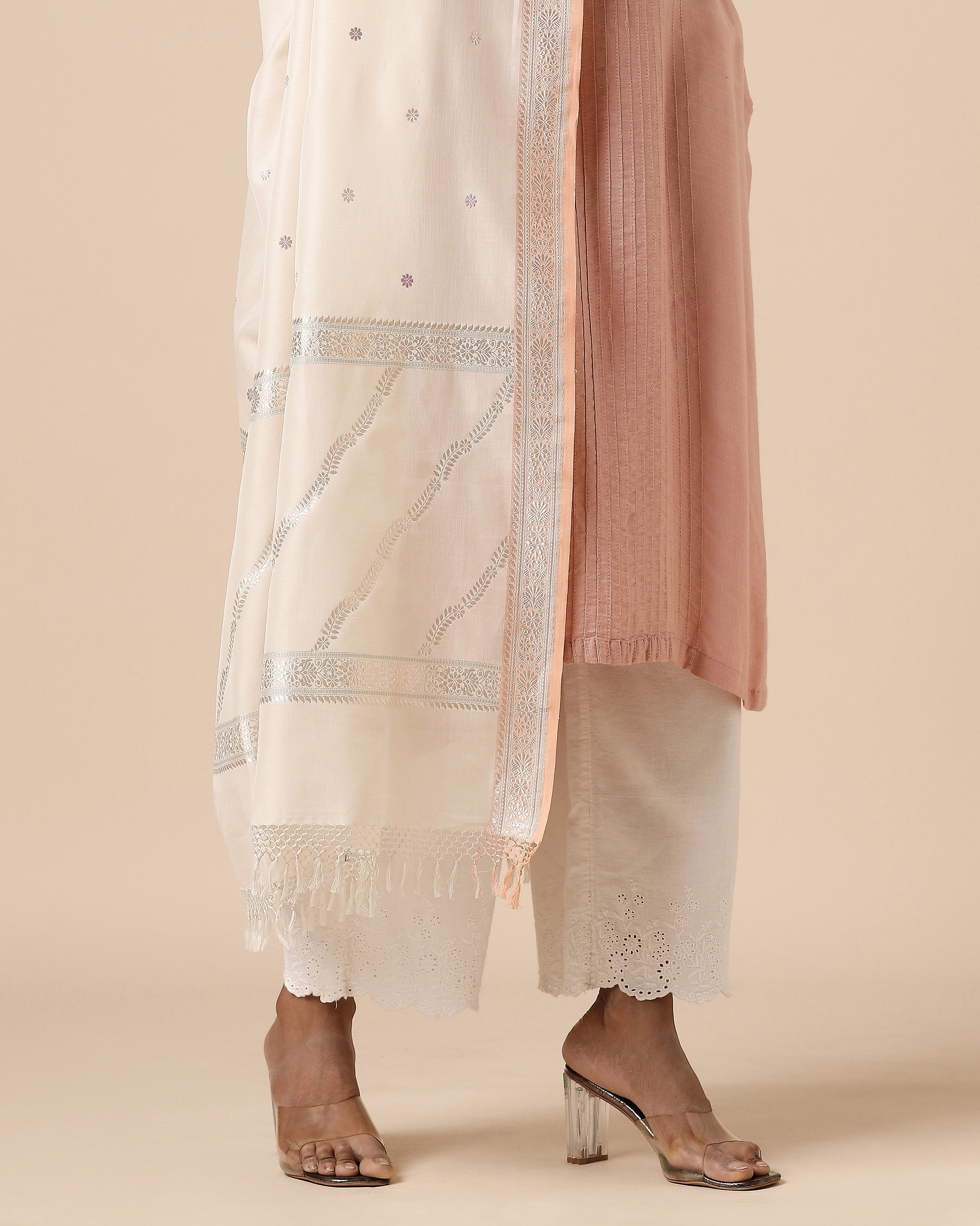 Acala Banarasi Kadwa Cotton Dupatta
