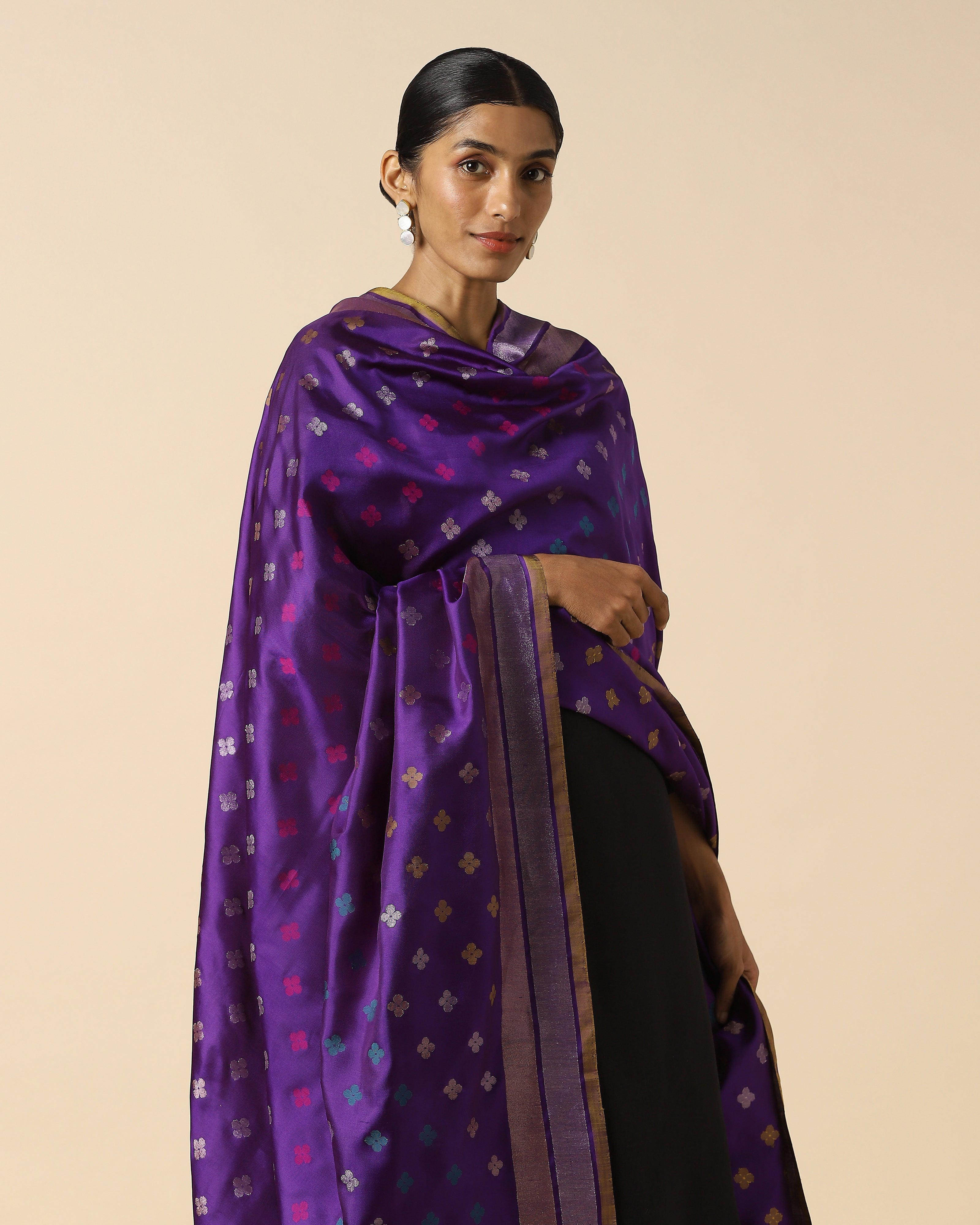 Rudra Banarasi Jamdani Silk Dupatta