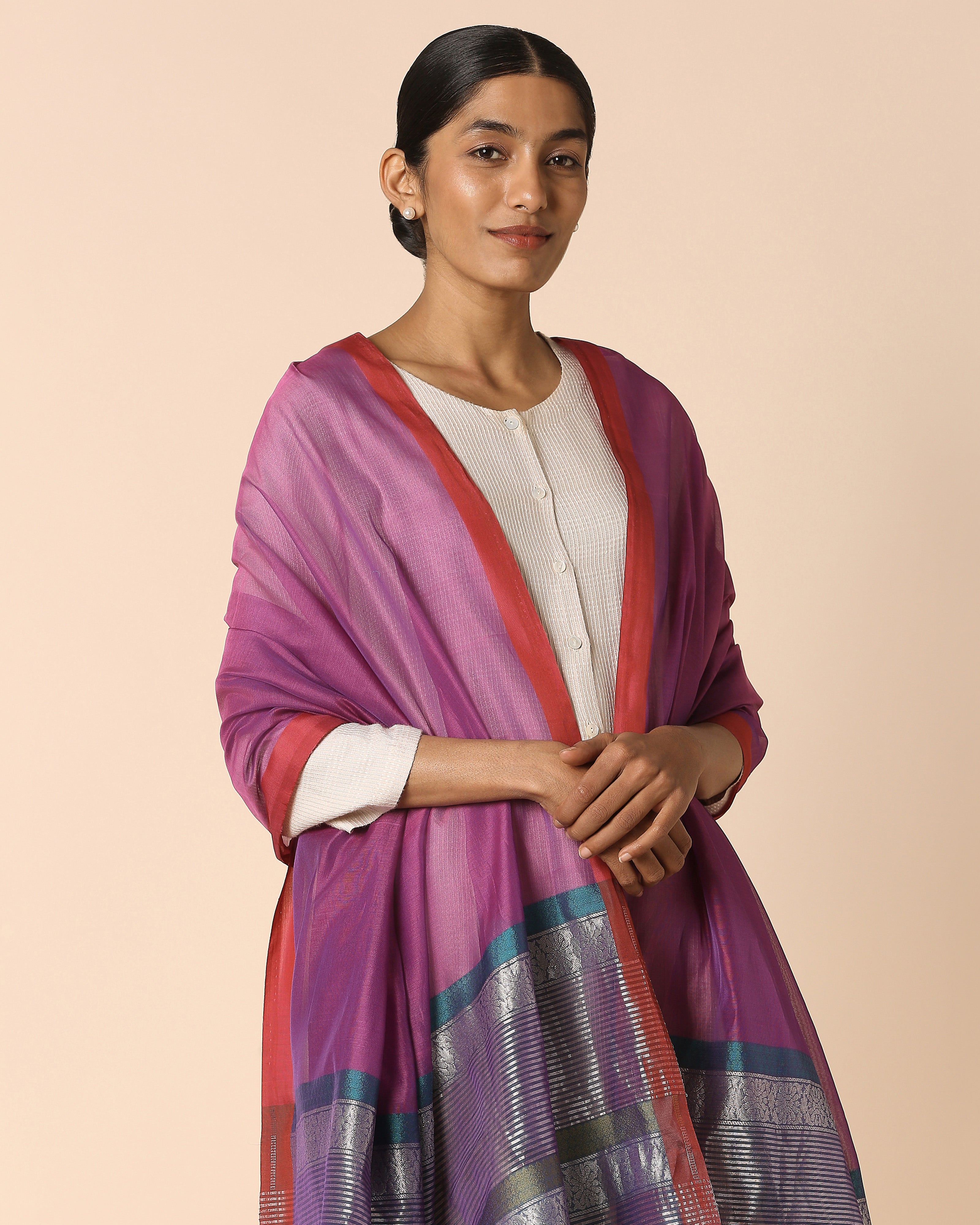 Anisha Banarasi Fekwa Silk Cotton Dupatta