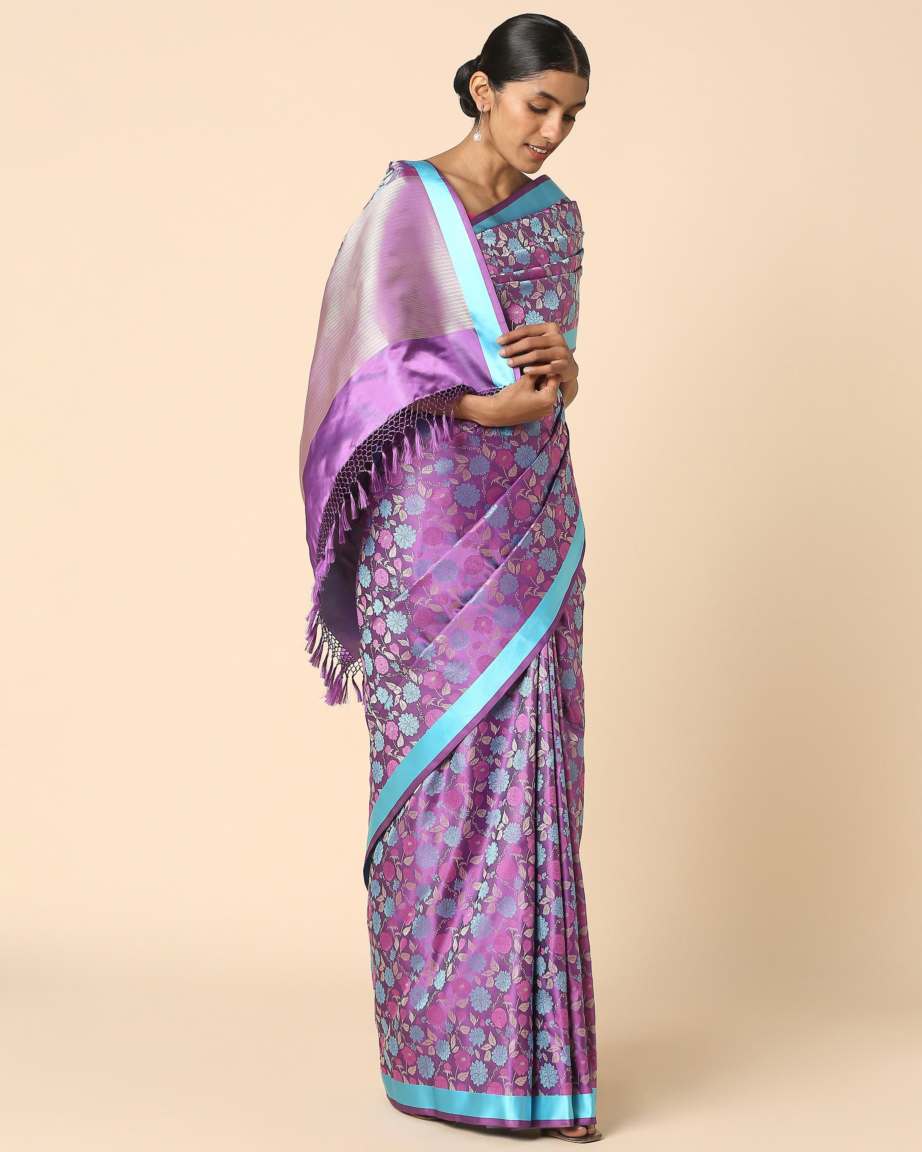 Shaily Banarasi Tanchoi Silk Saree