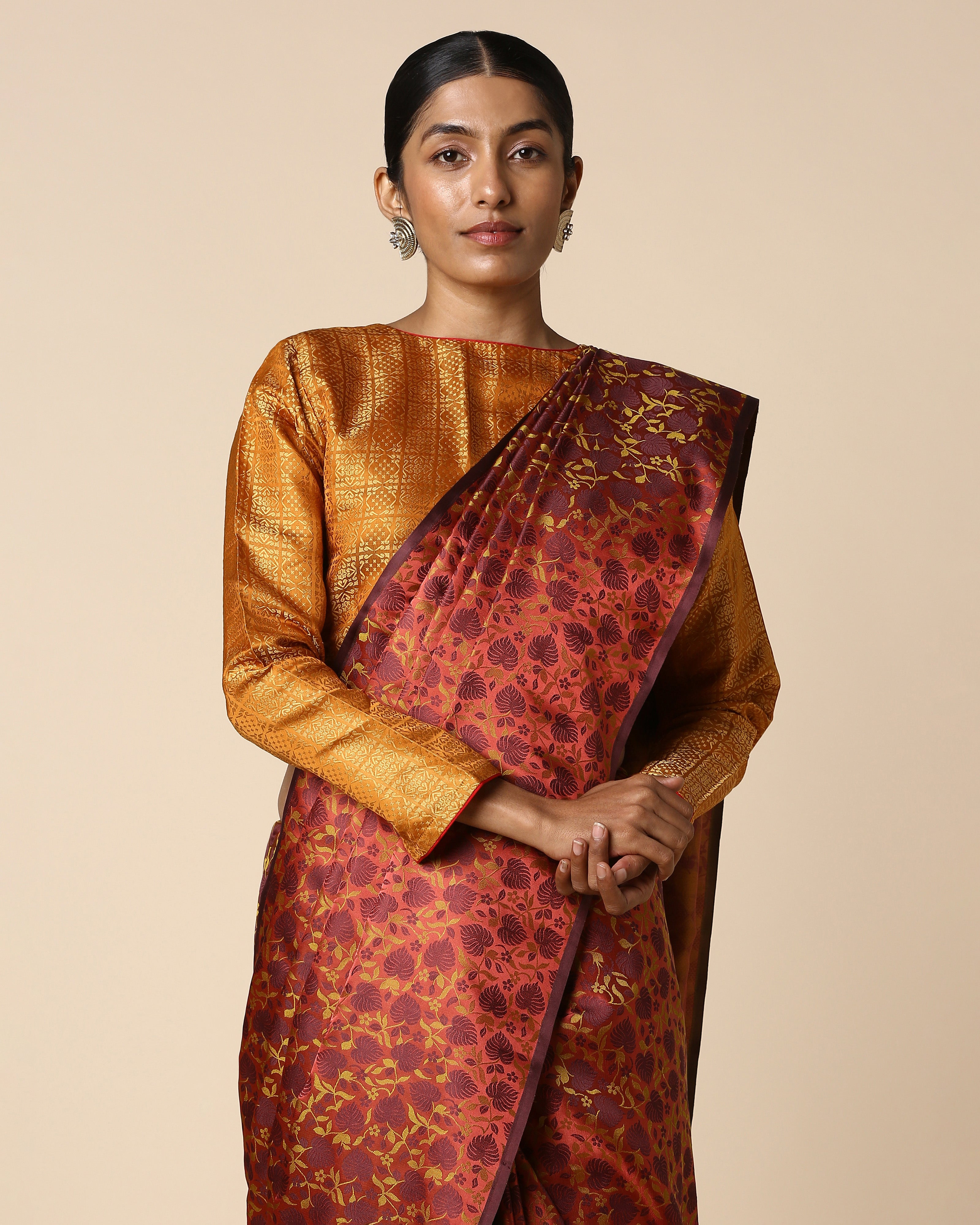 Martha Banarasi Tanchoi Silk Saree