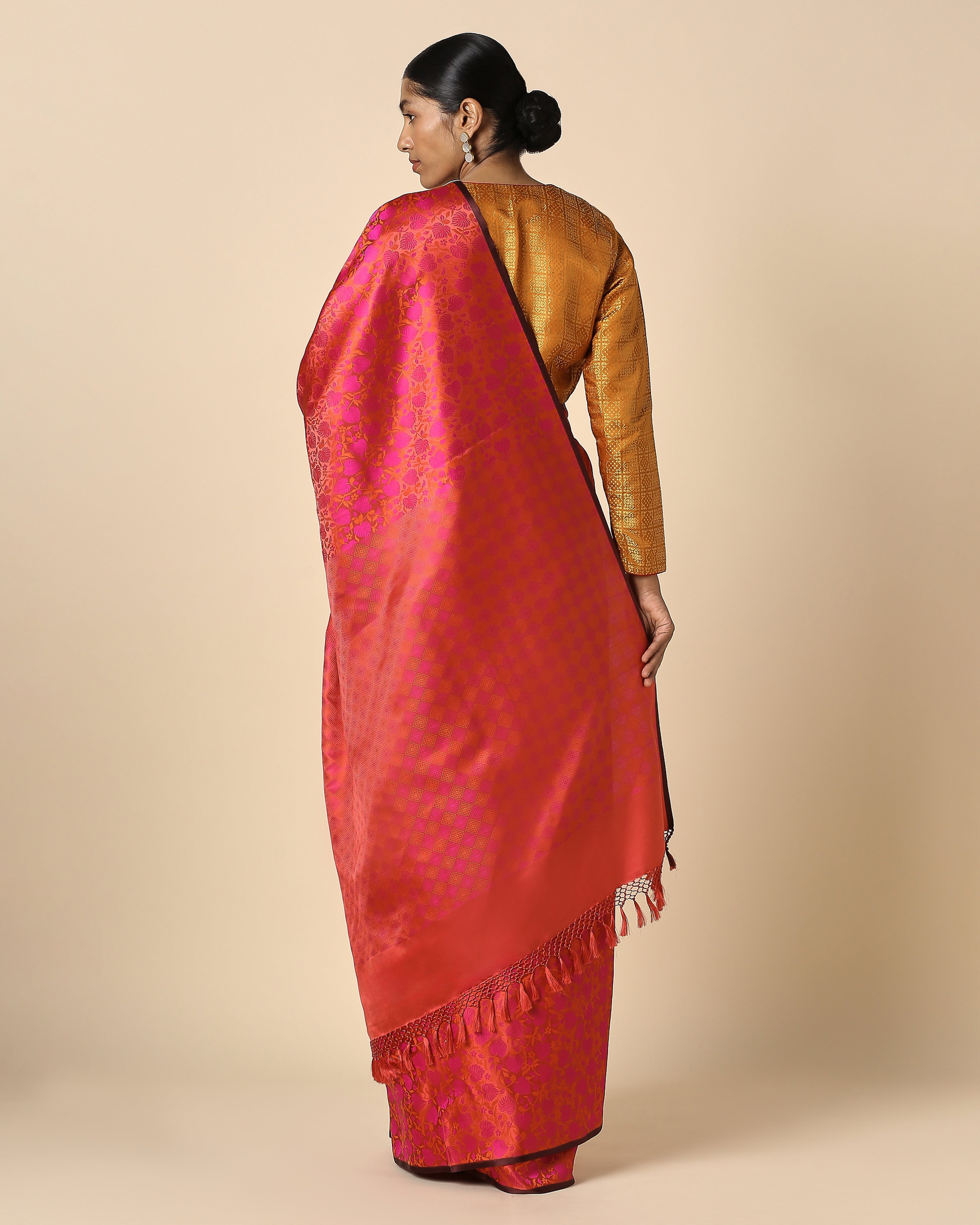 Martha Banarasi Tanchoi Silk Saree