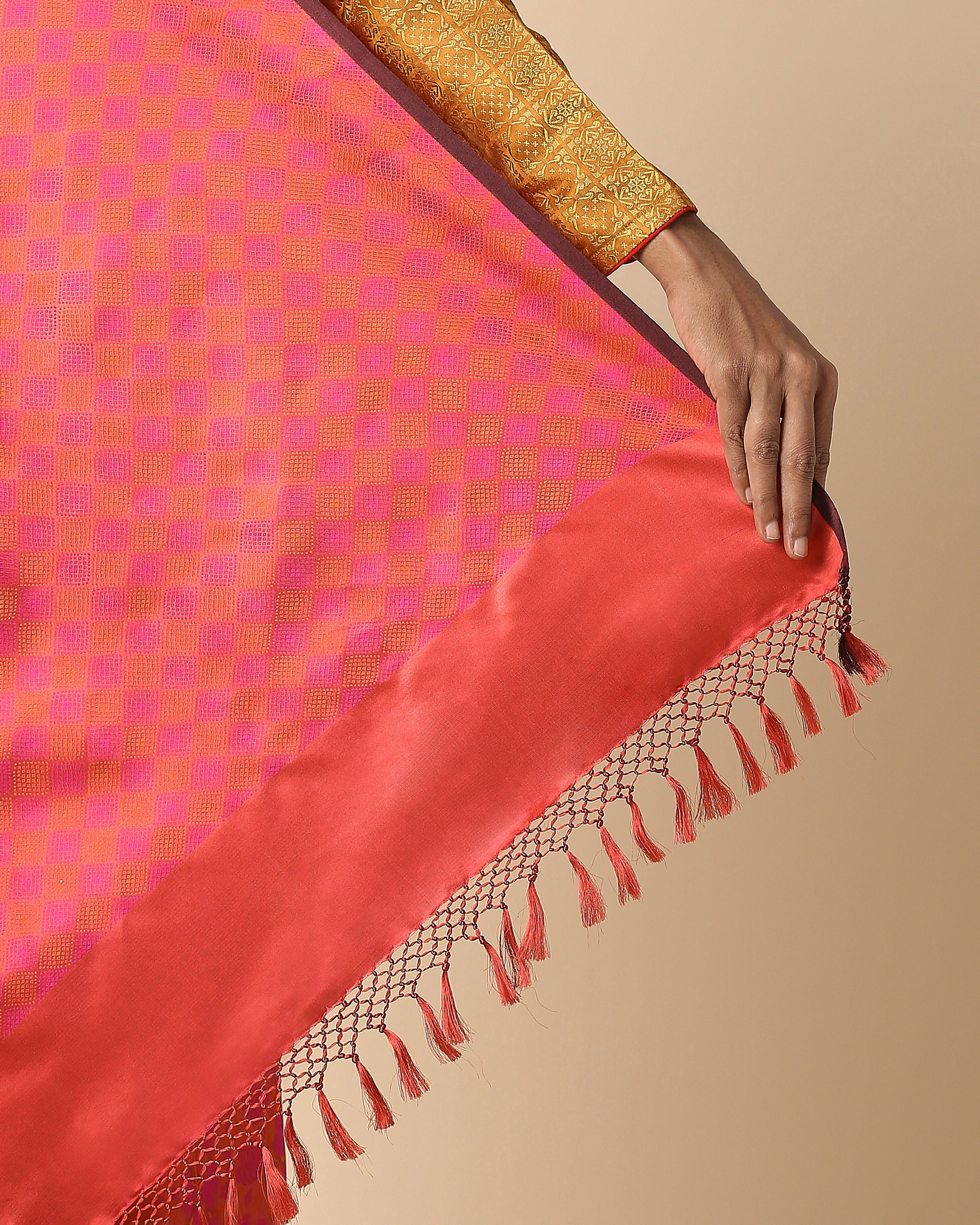 Martha Banarasi Tanchoi Silk Saree