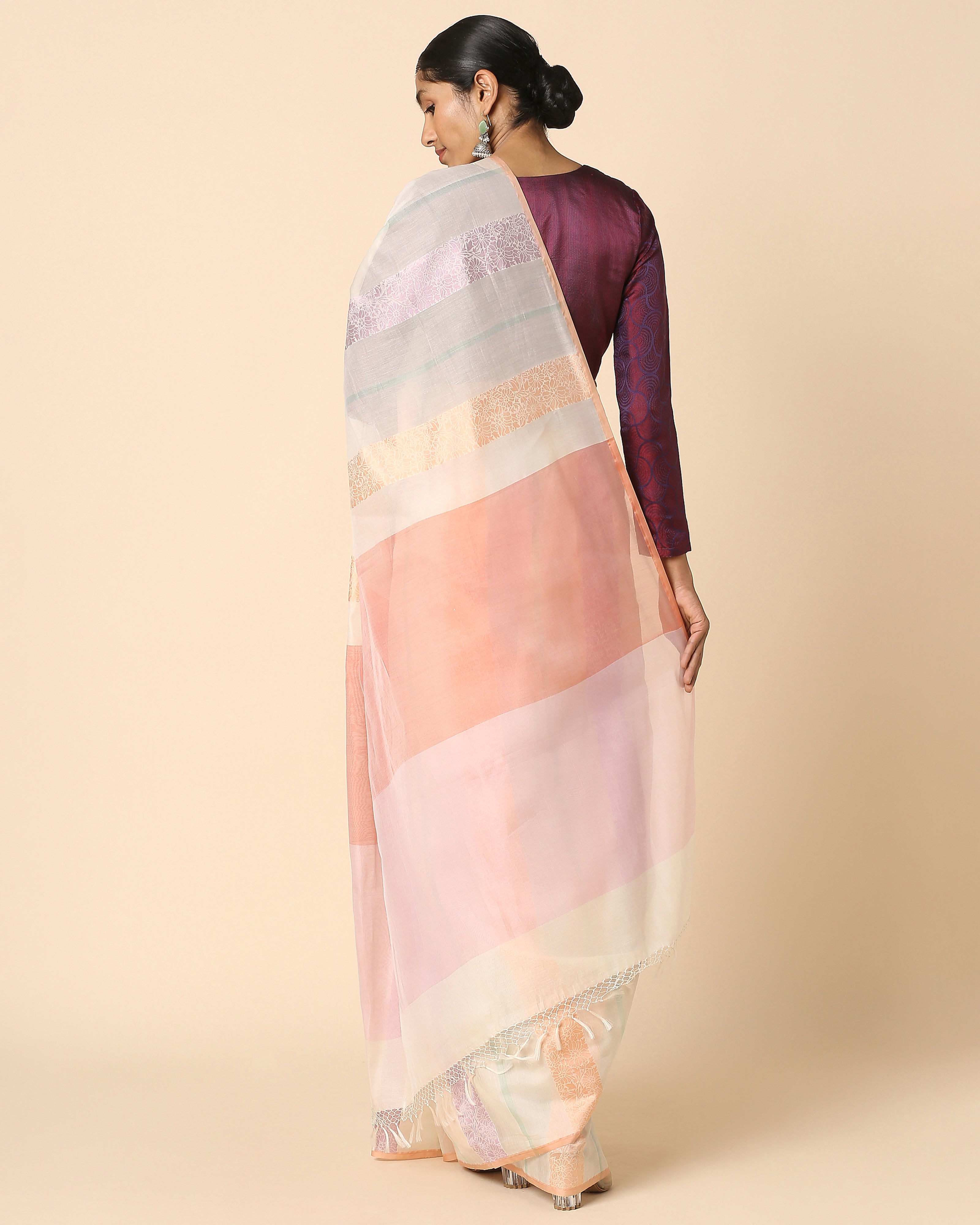 Manor Banarasi Fekwa Silk Cotton Saree