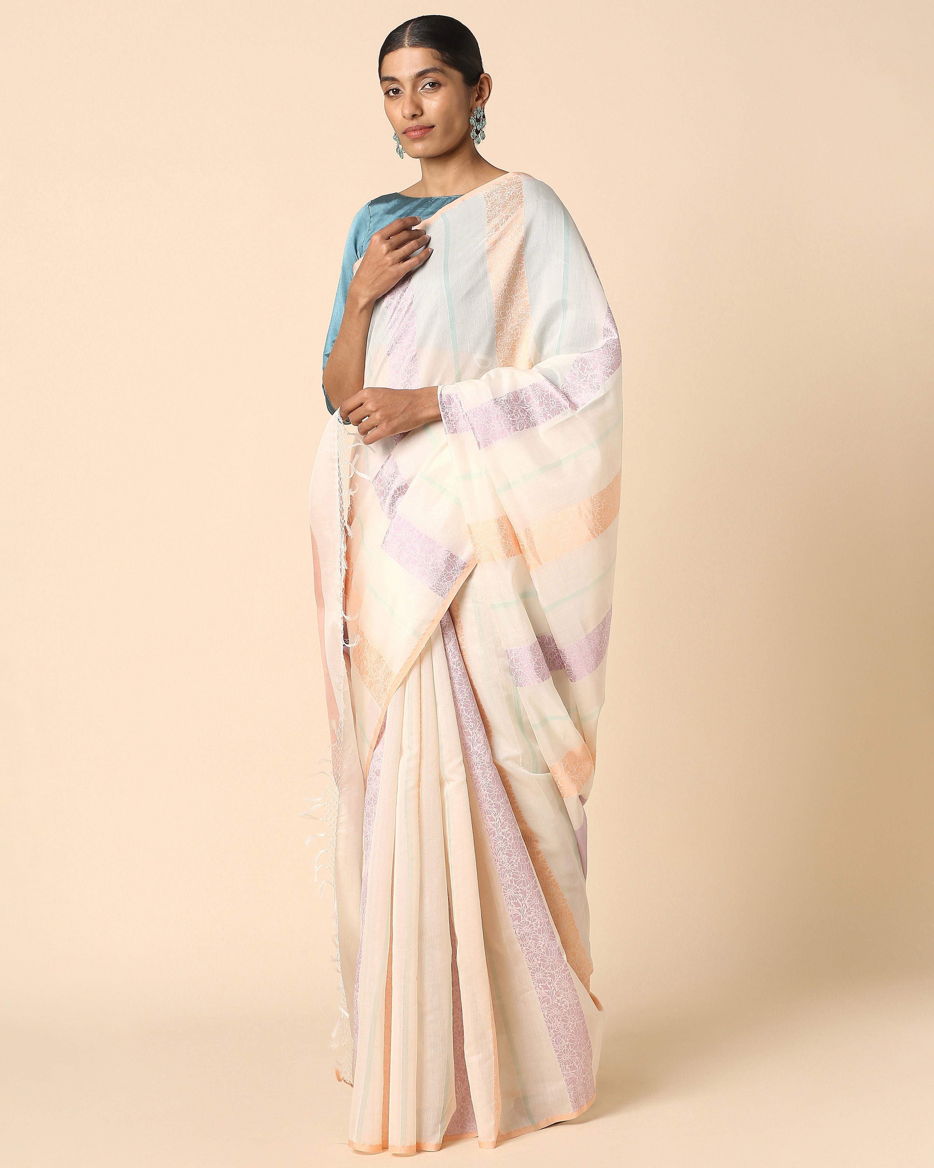 Manor Banarasi Fekwa Silk Cotton Saree