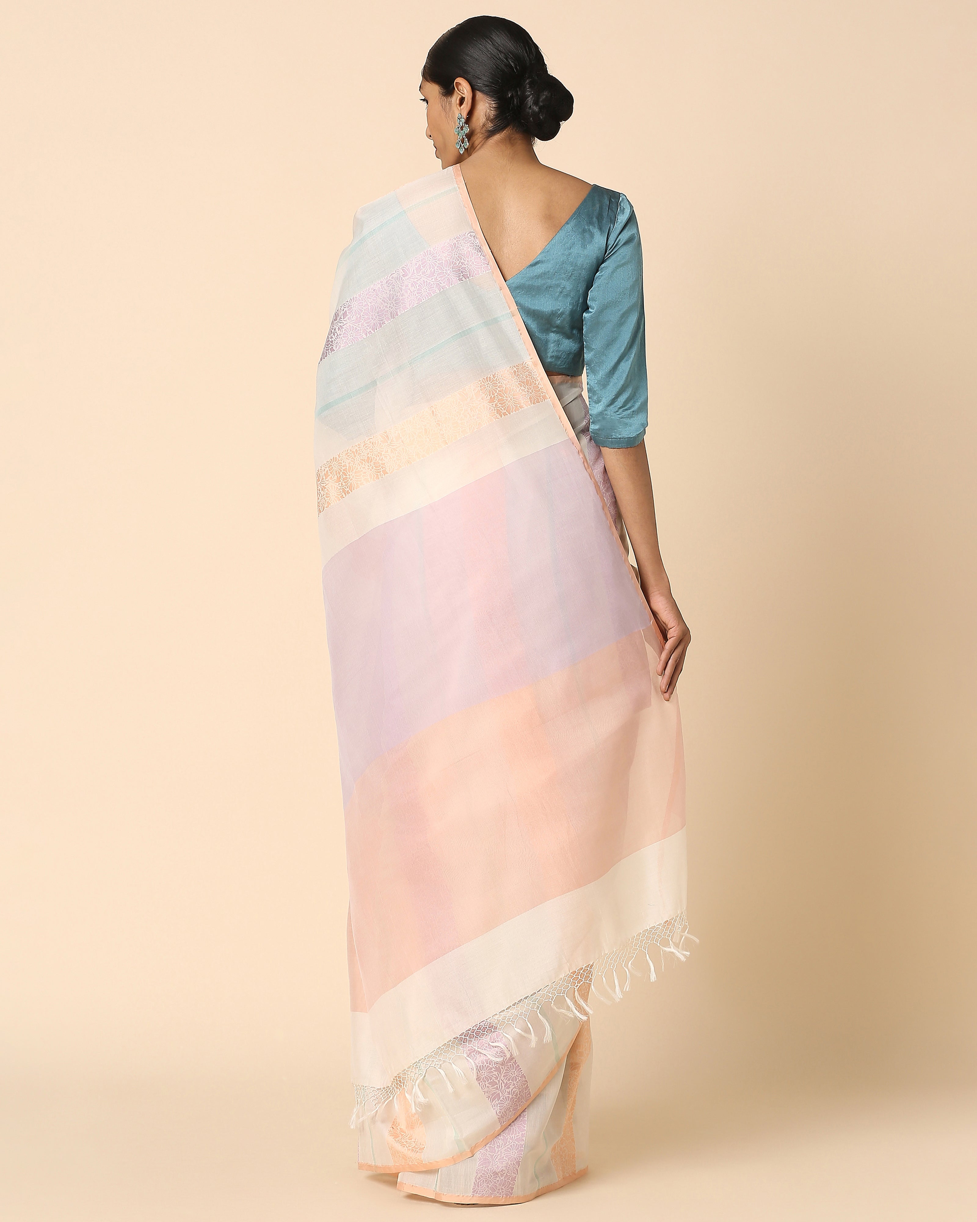 Manor Banarasi Fekwa Silk Cotton Saree