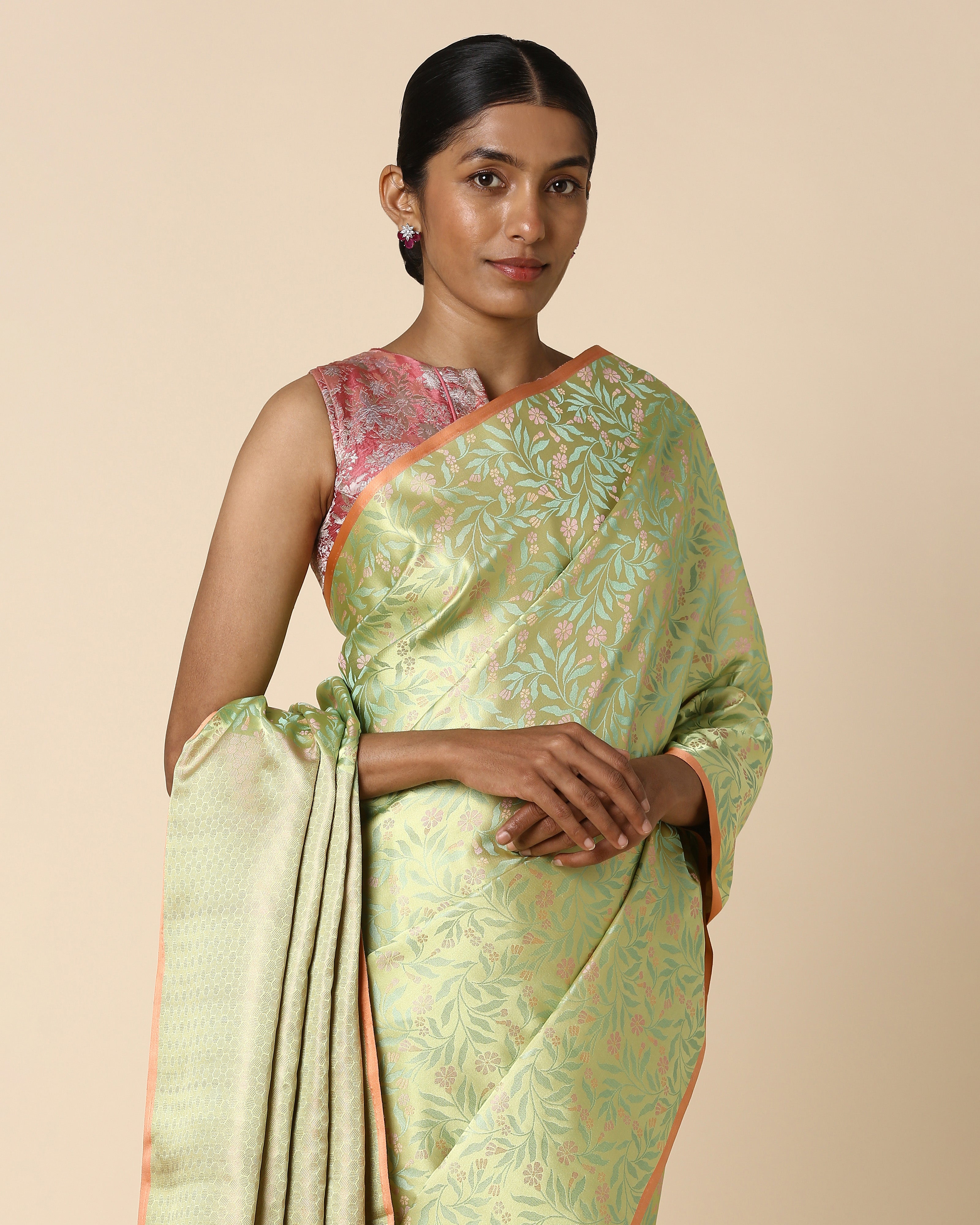 Aroh Banarasi Tanchoi Silk Saree