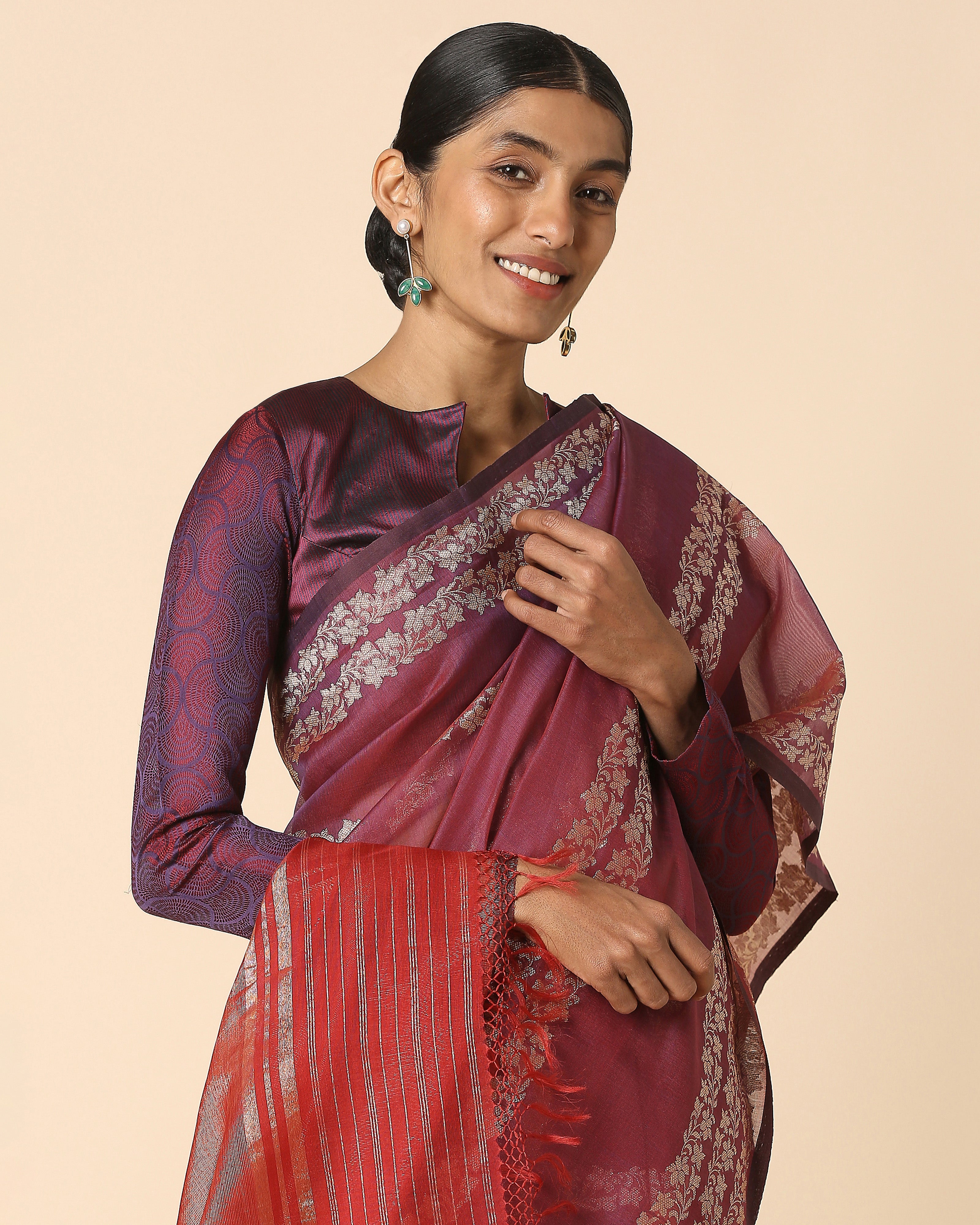 Oomna Banarasi Kadwa Silk Cotton Saree