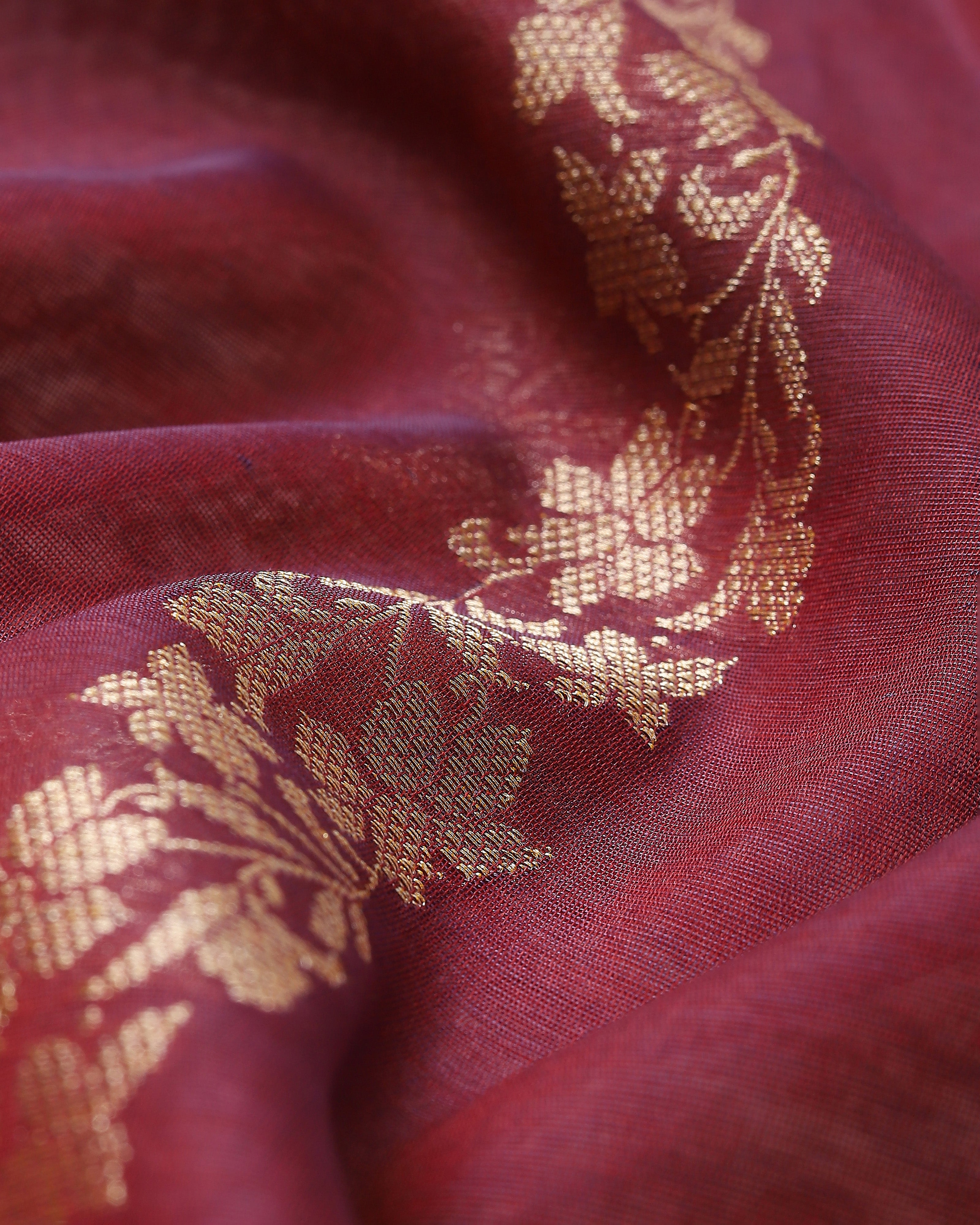 Oomna Banarasi Kadwa Silk Cotton Saree