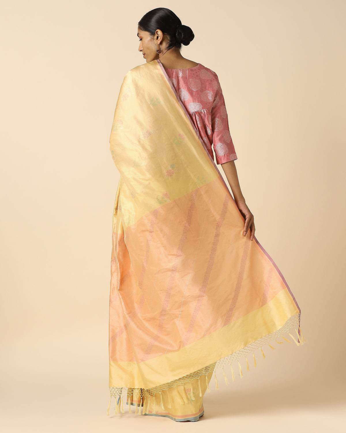 Amazni Banarasi Jamdani Silk Saree