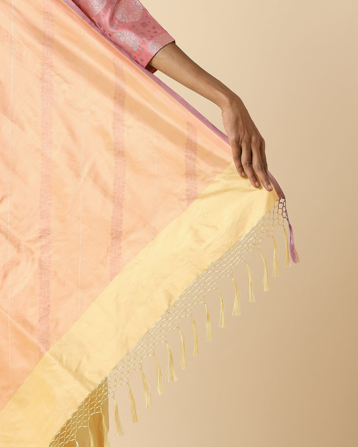 Amazni Banarasi Jamdani Silk Saree