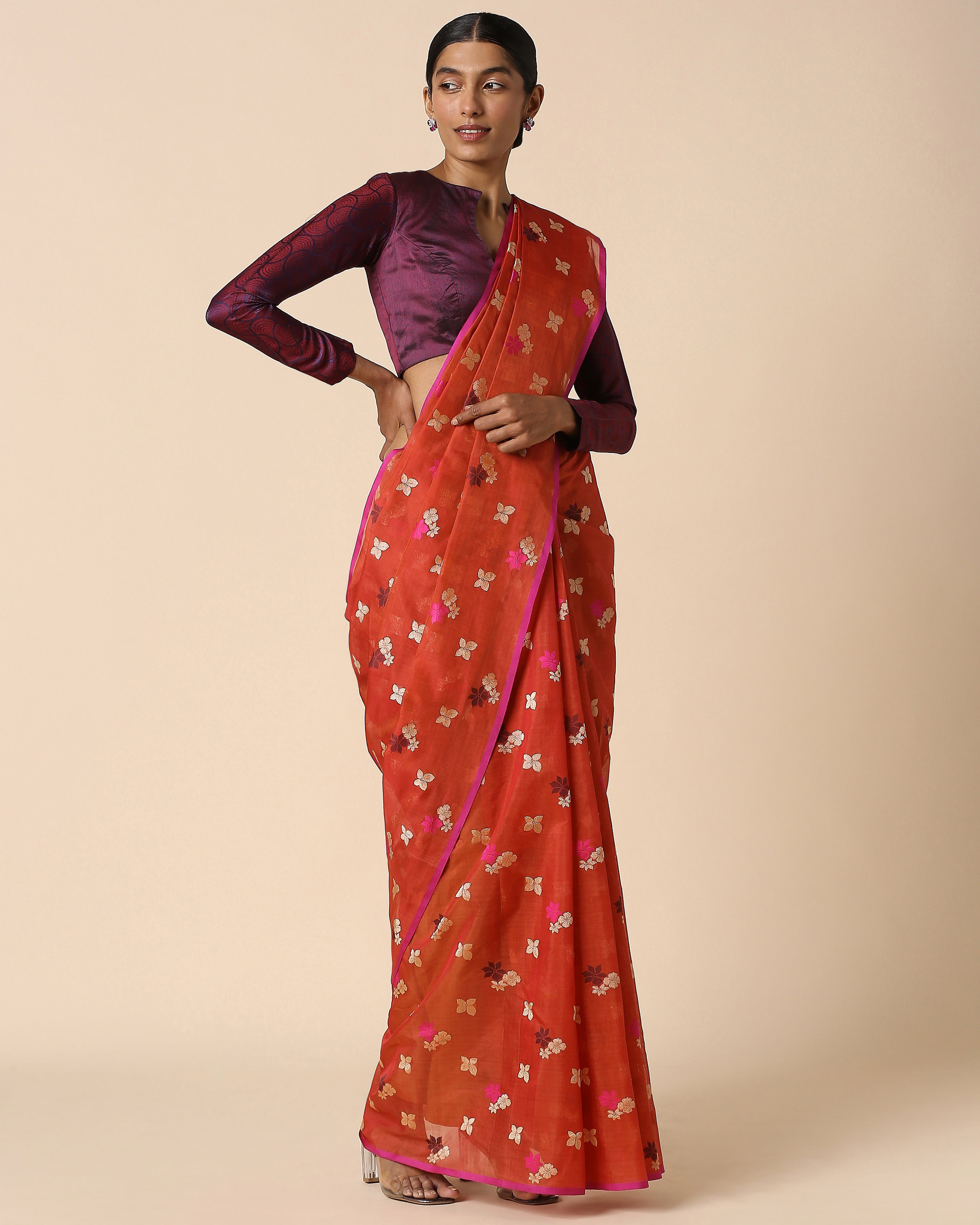 Naru Banarasi Kadwa Silk Cotton Saree