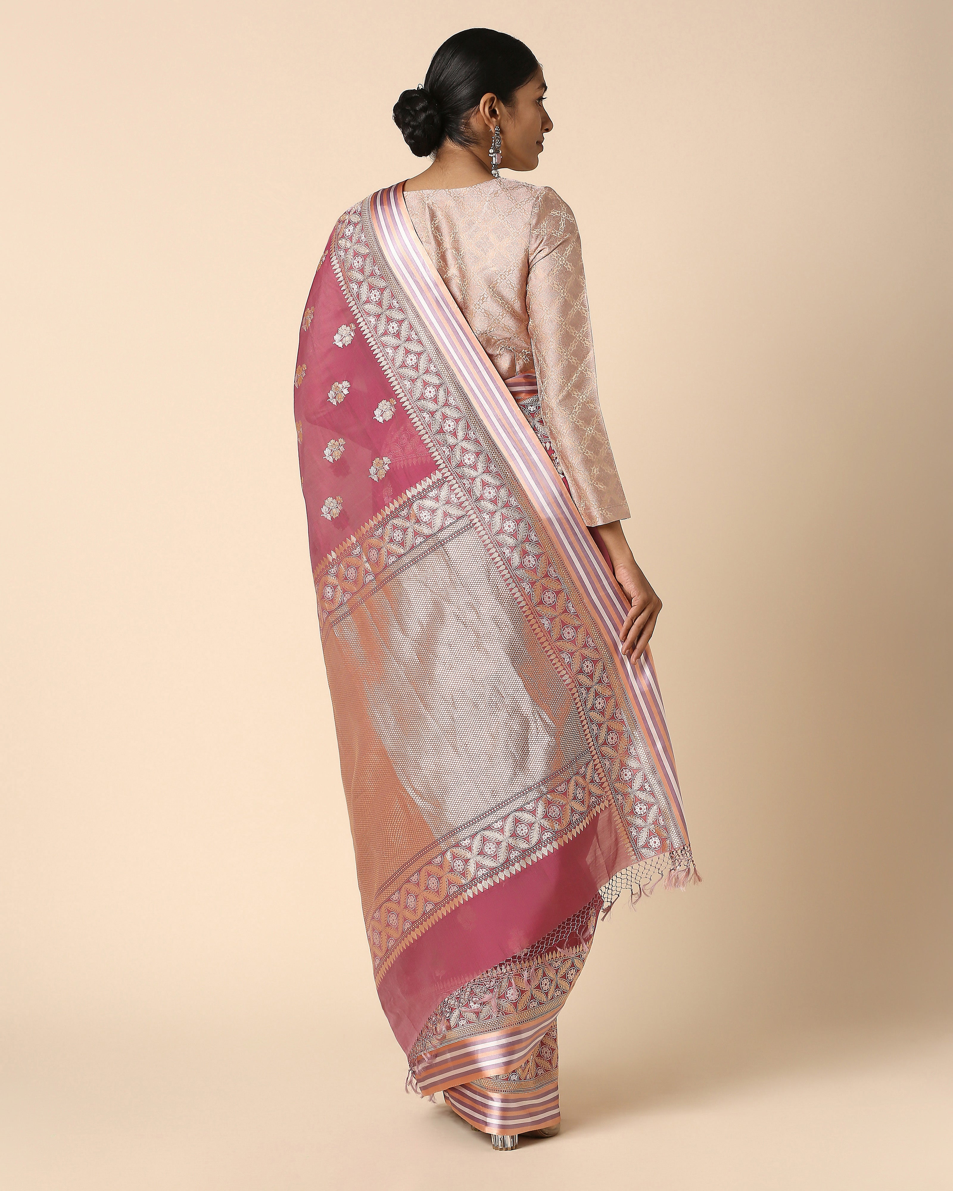Tanzi Banarasi Kadwa Silk Cotton Saree