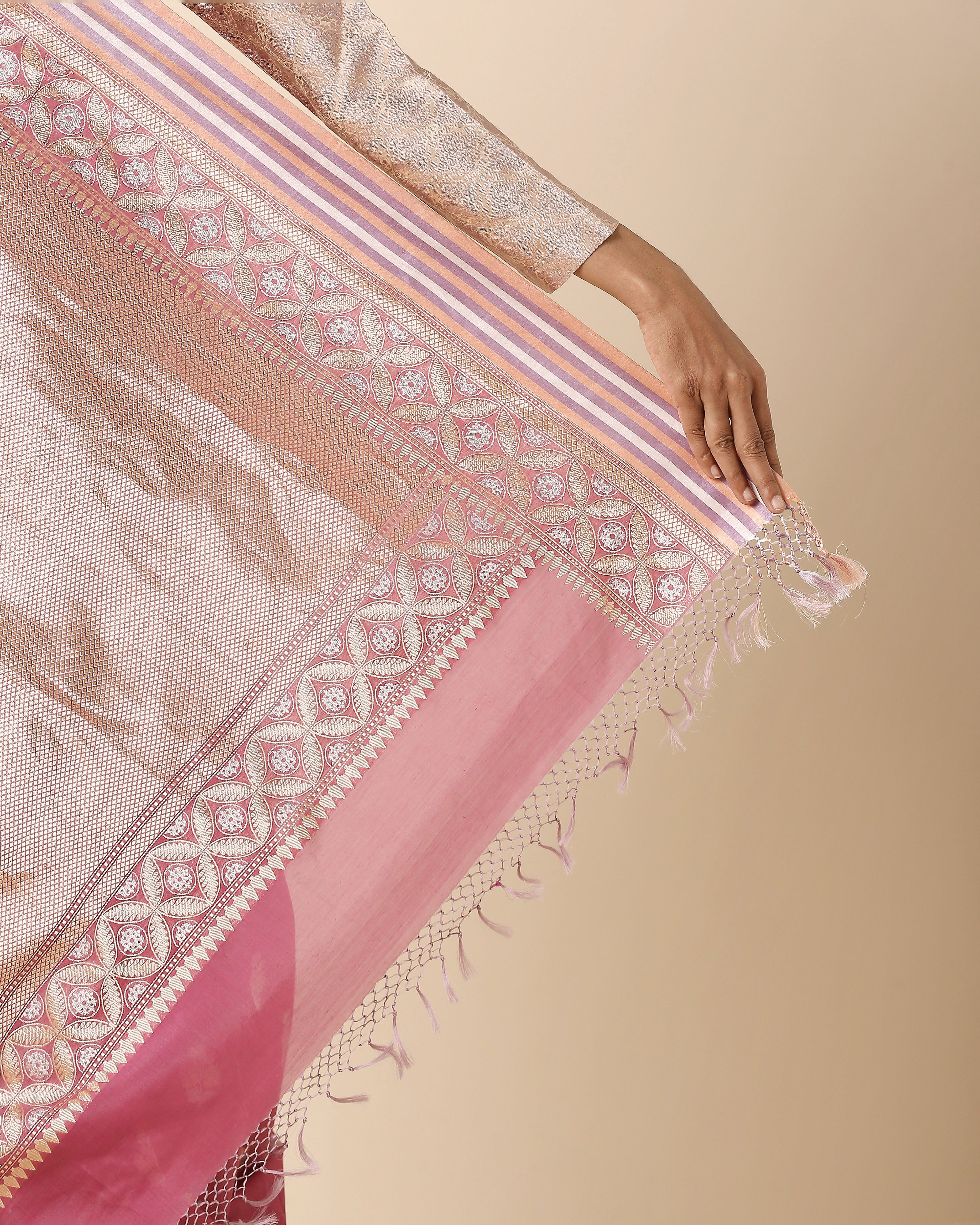 Tanzi Banarasi Kadwa Silk Cotton Saree