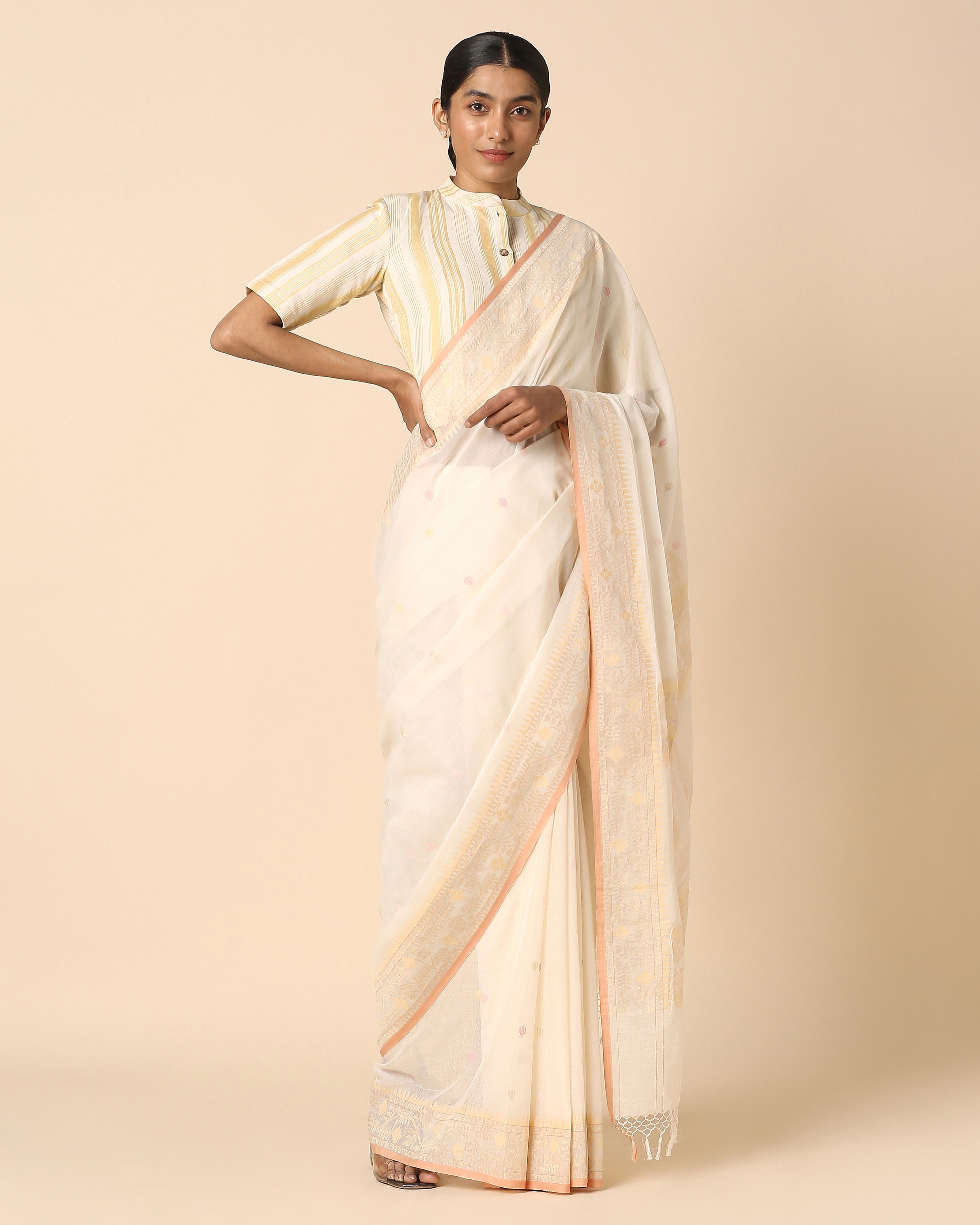 Shreenika Banarasi Kadwa Cotton Saree