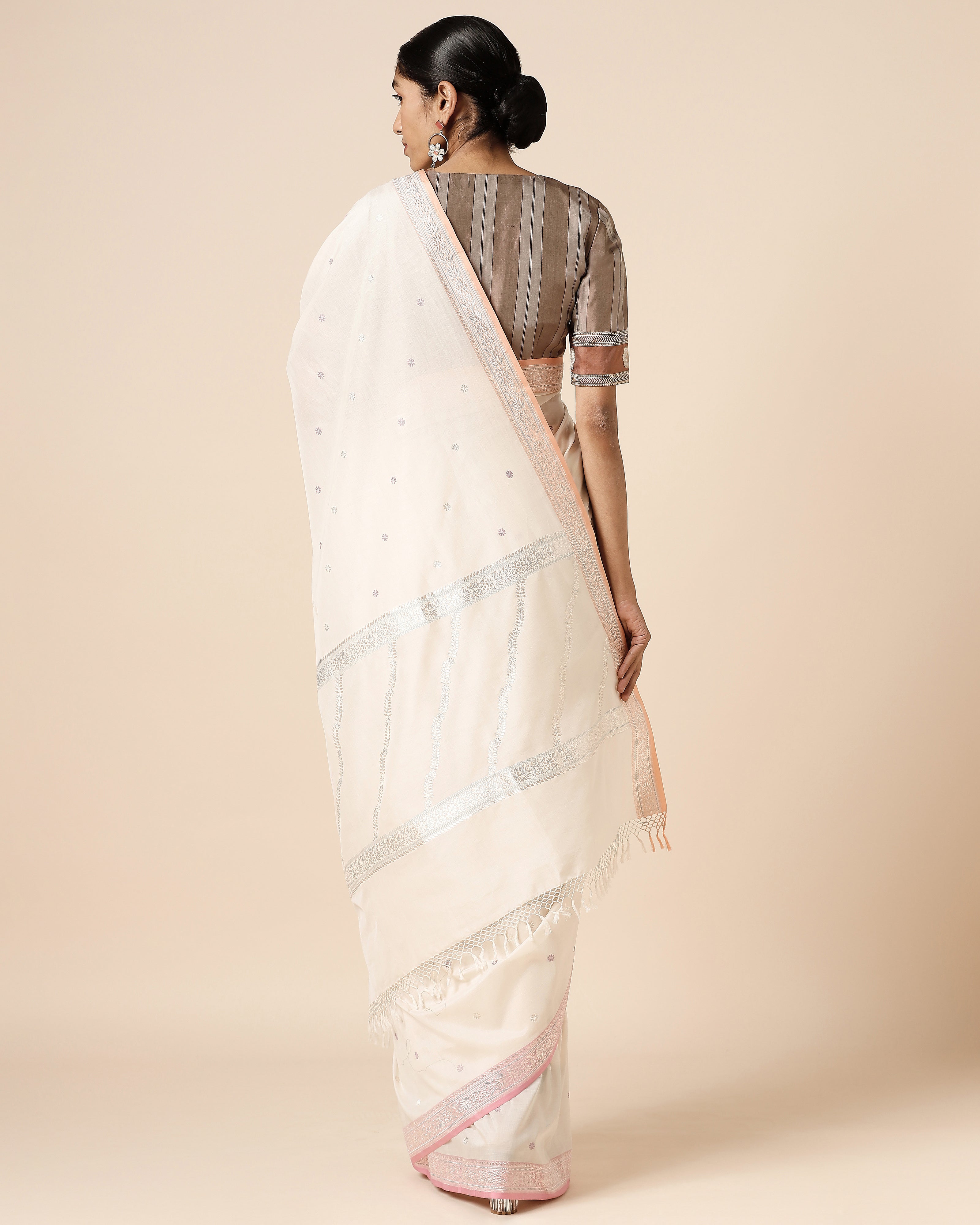 Acala Banarasi Kadwa Cotton Saree