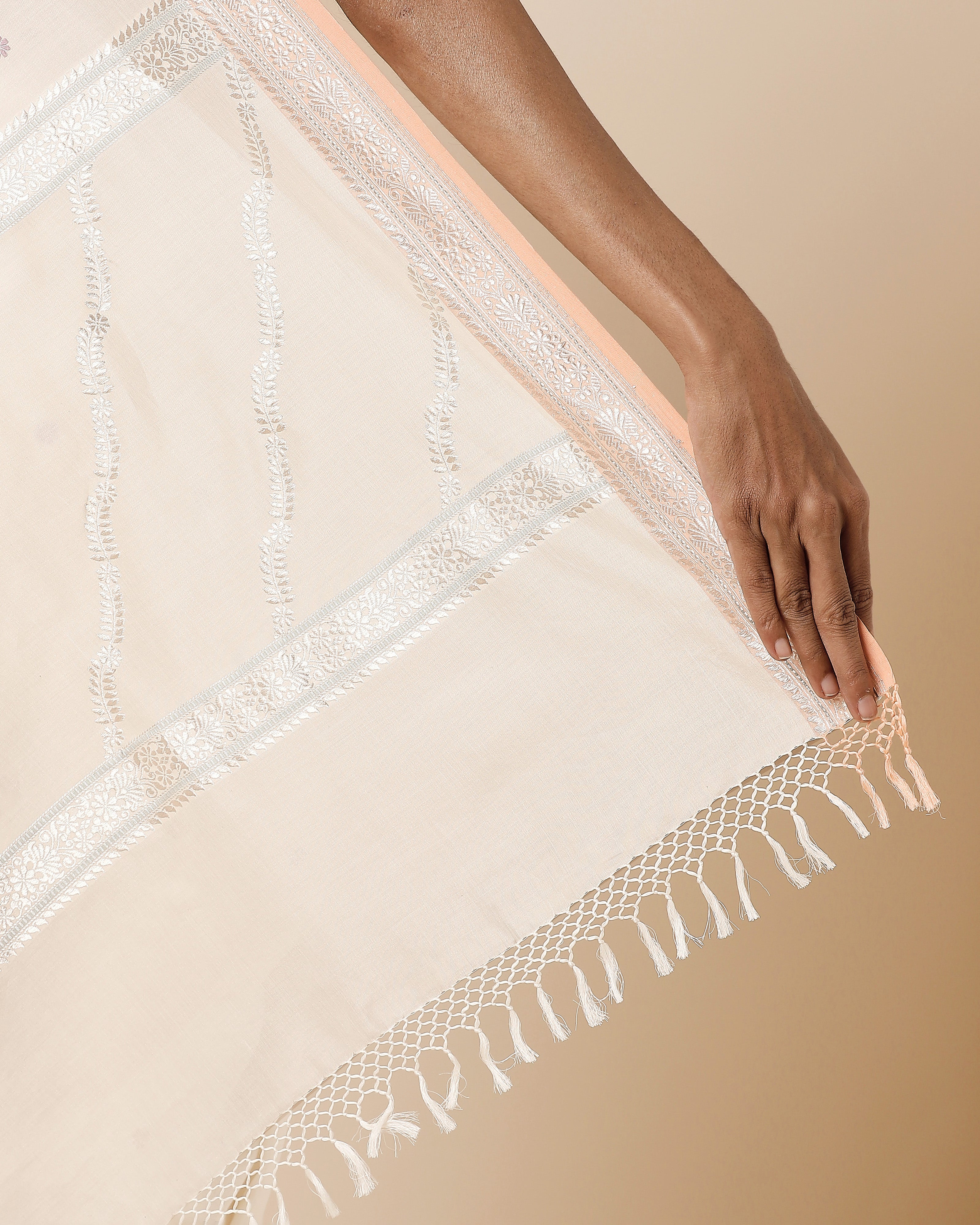 Acala Banarasi Kadwa Cotton Saree