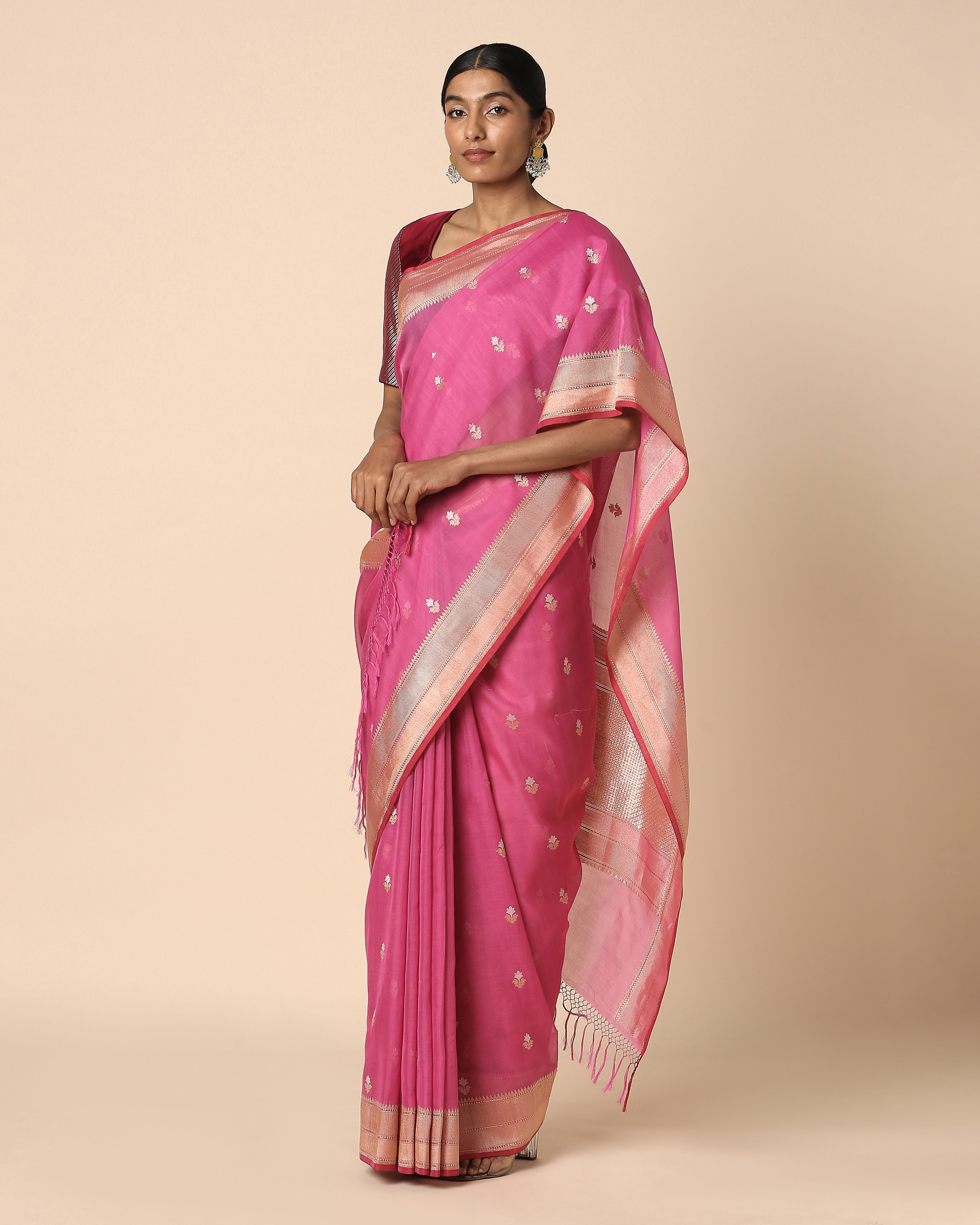 Parnika Banarasi Kadwa Cotton Saree